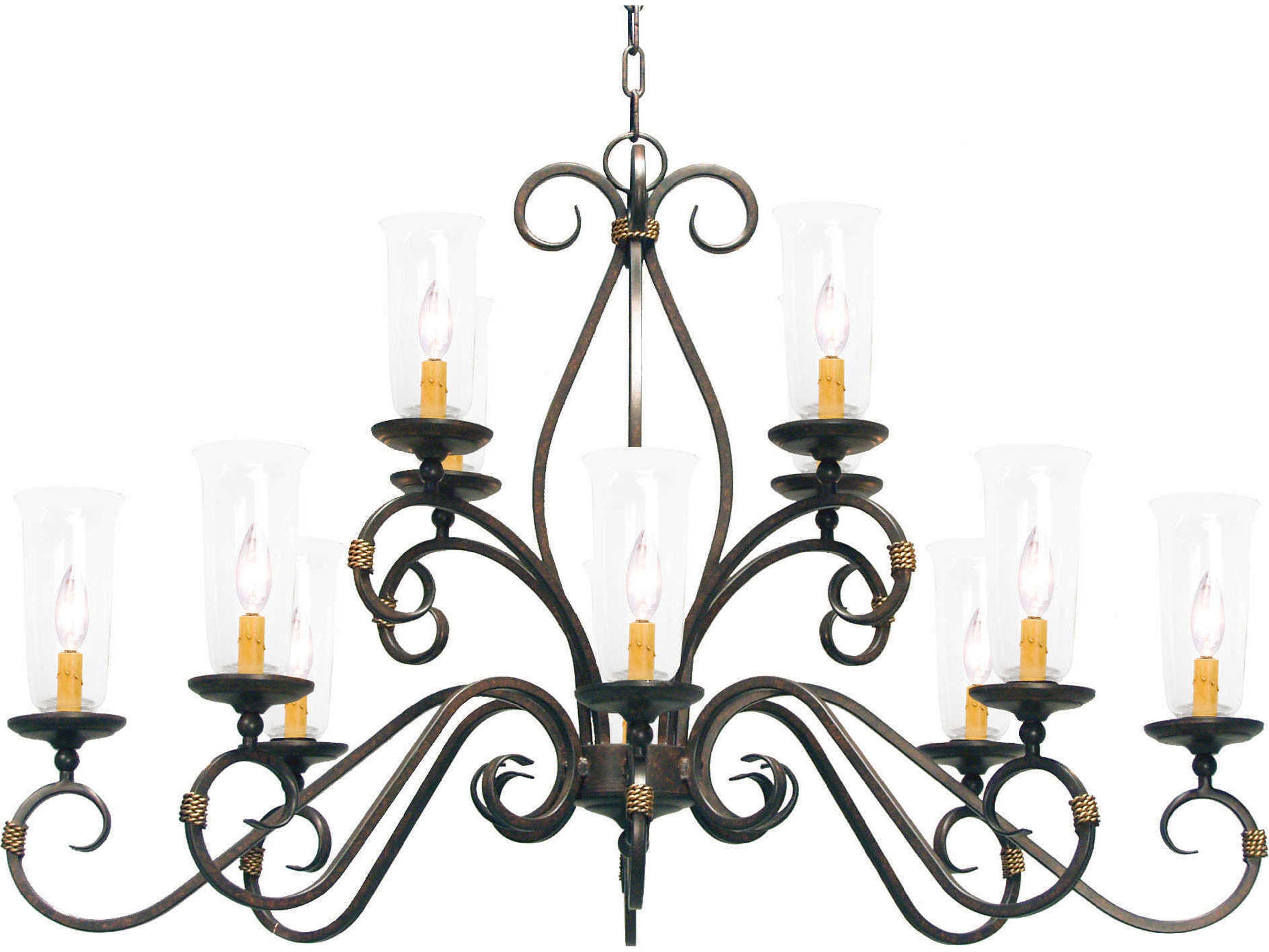 Meyda Zola 12-Light Cajun Spice Brown Glass Bell Island Pendant