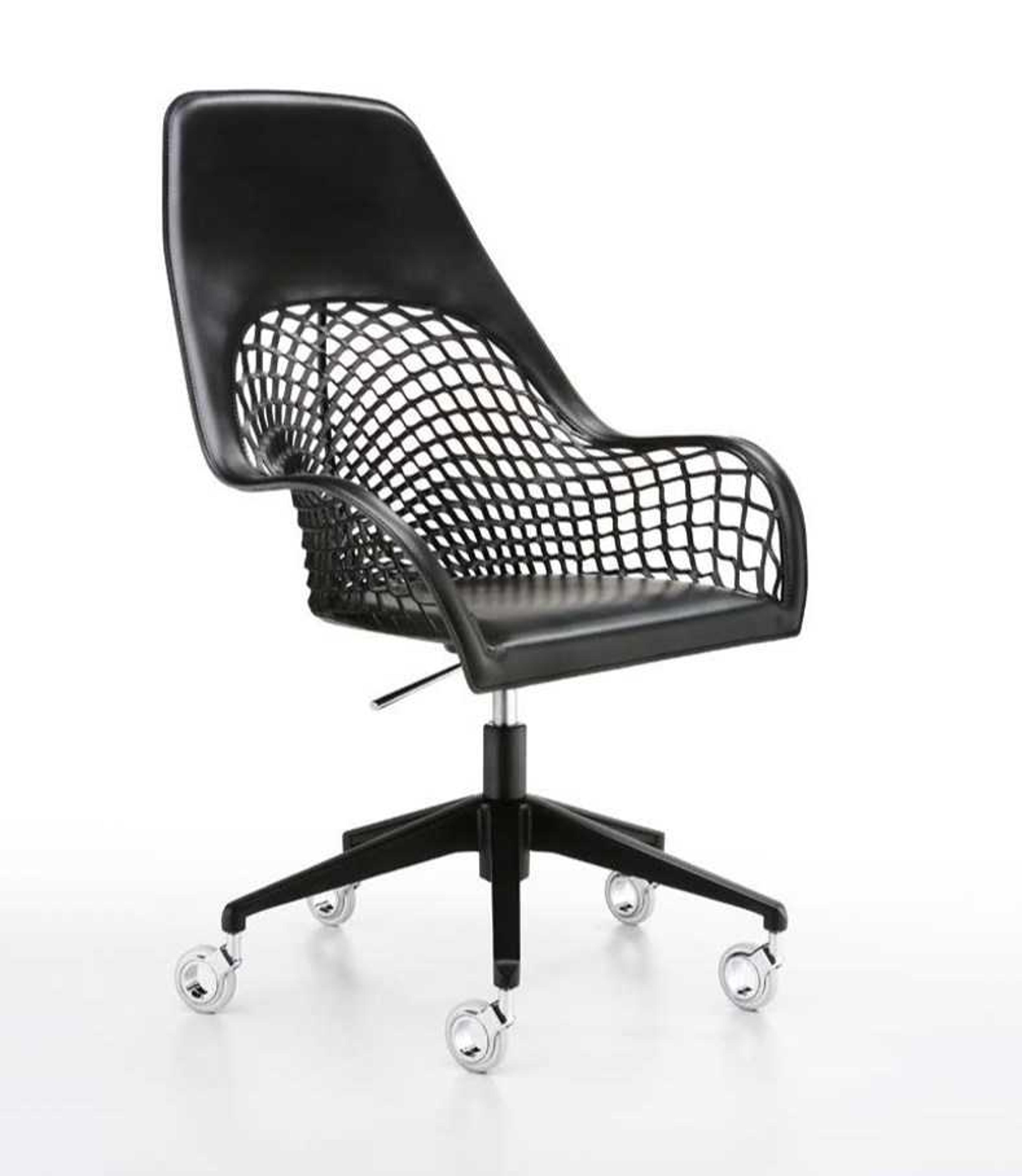 Midj Guapa Leather Adjustable Swivel Computer Office Chair