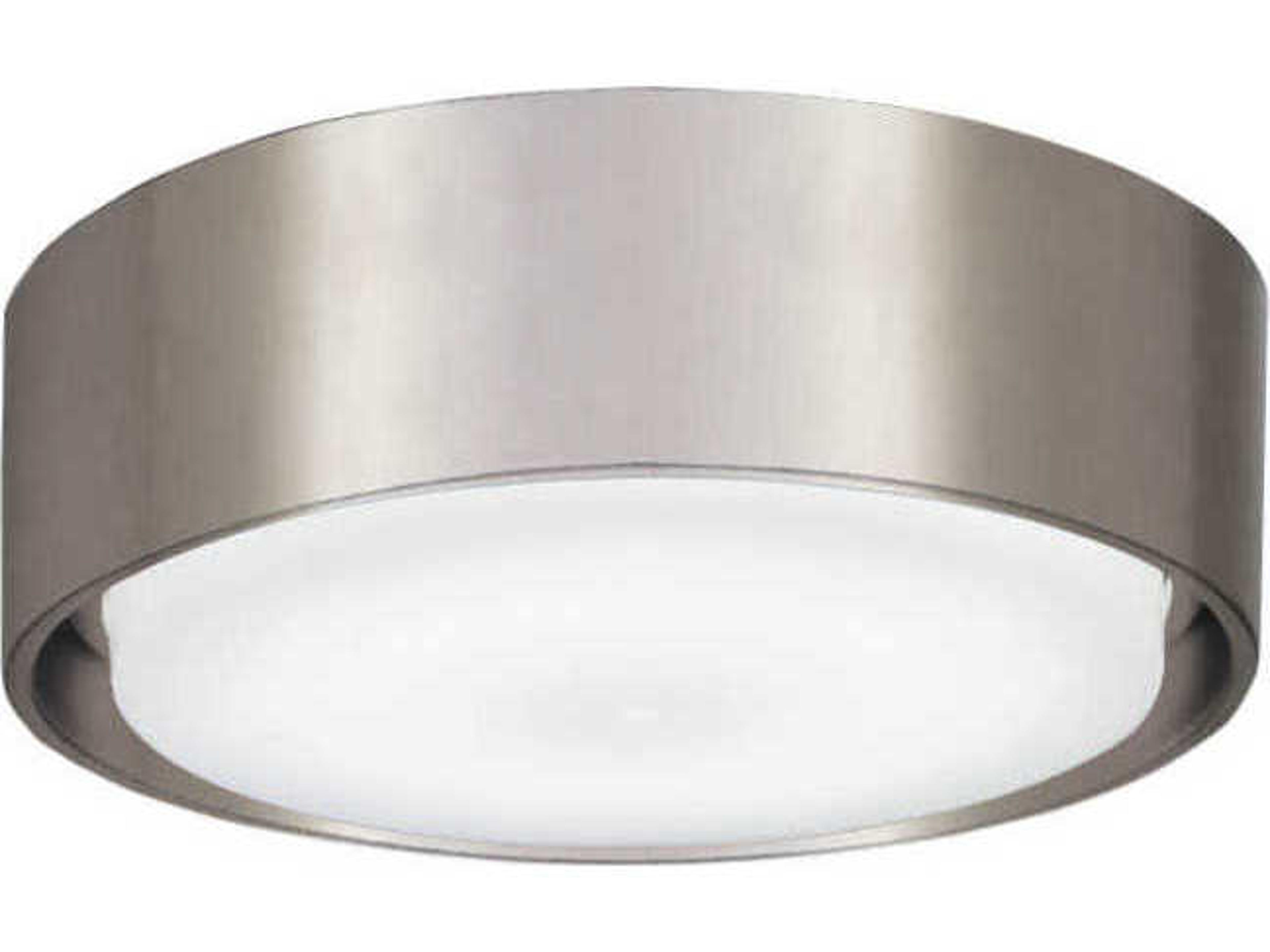 Minka-Aire Simple 5" Brushed Nickel / Etched White LED Light Kit