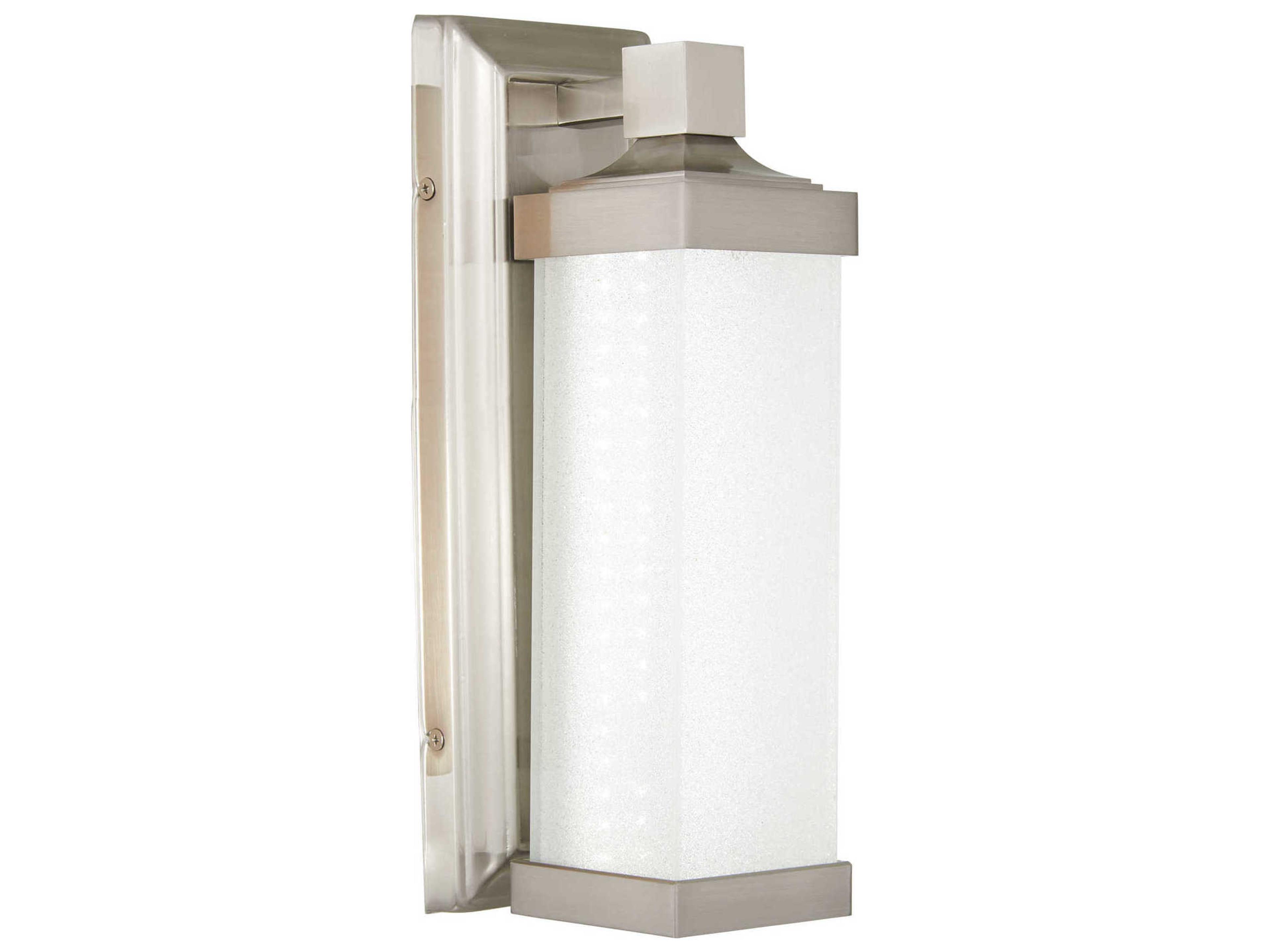 Minka Lavery Accent 1-Light Brushed Nickel Glass LED Wall Sconce