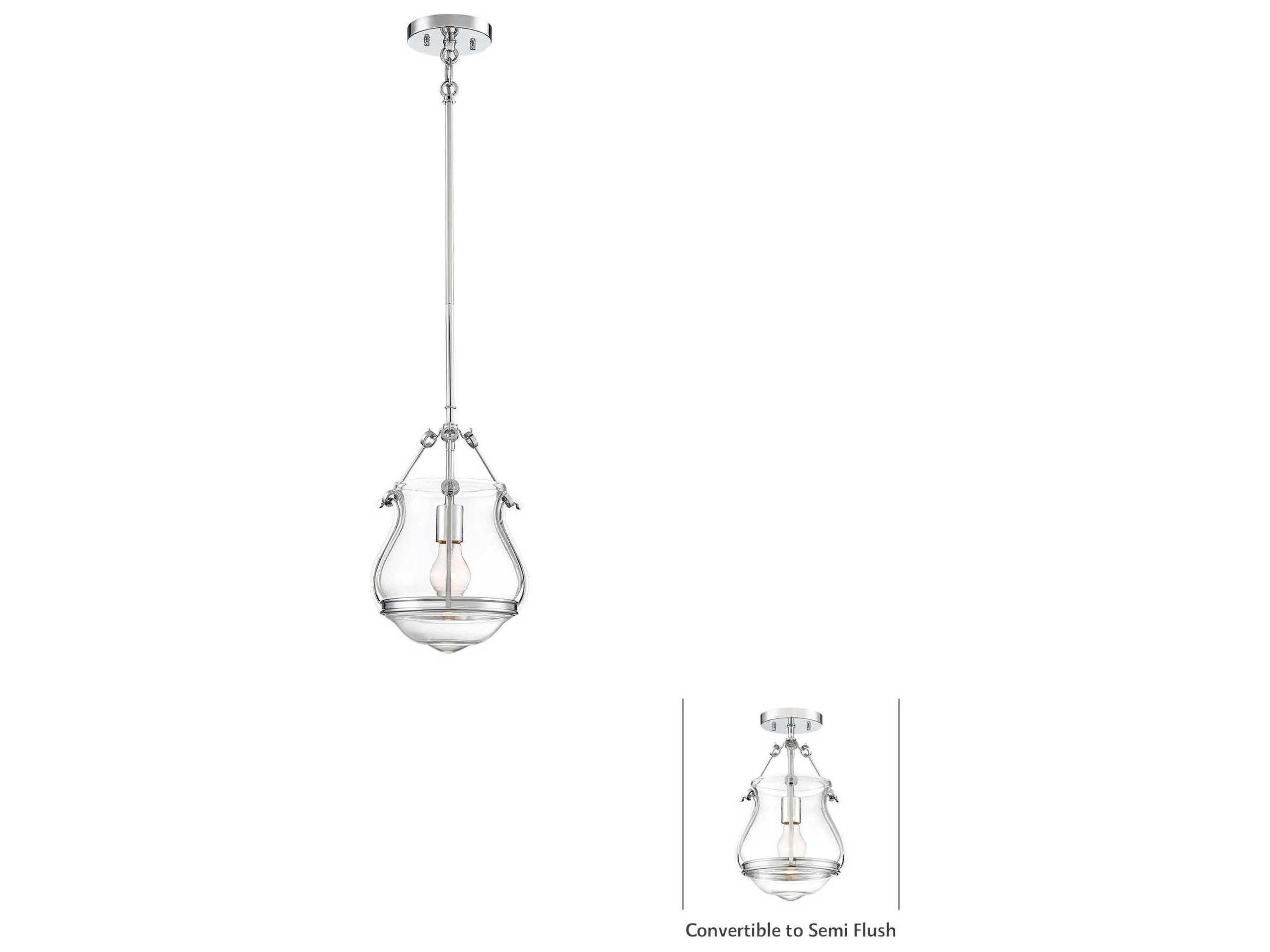 Minka Lavery Atrio 1-Light Chrome Glass LED Linear Mini Pendant