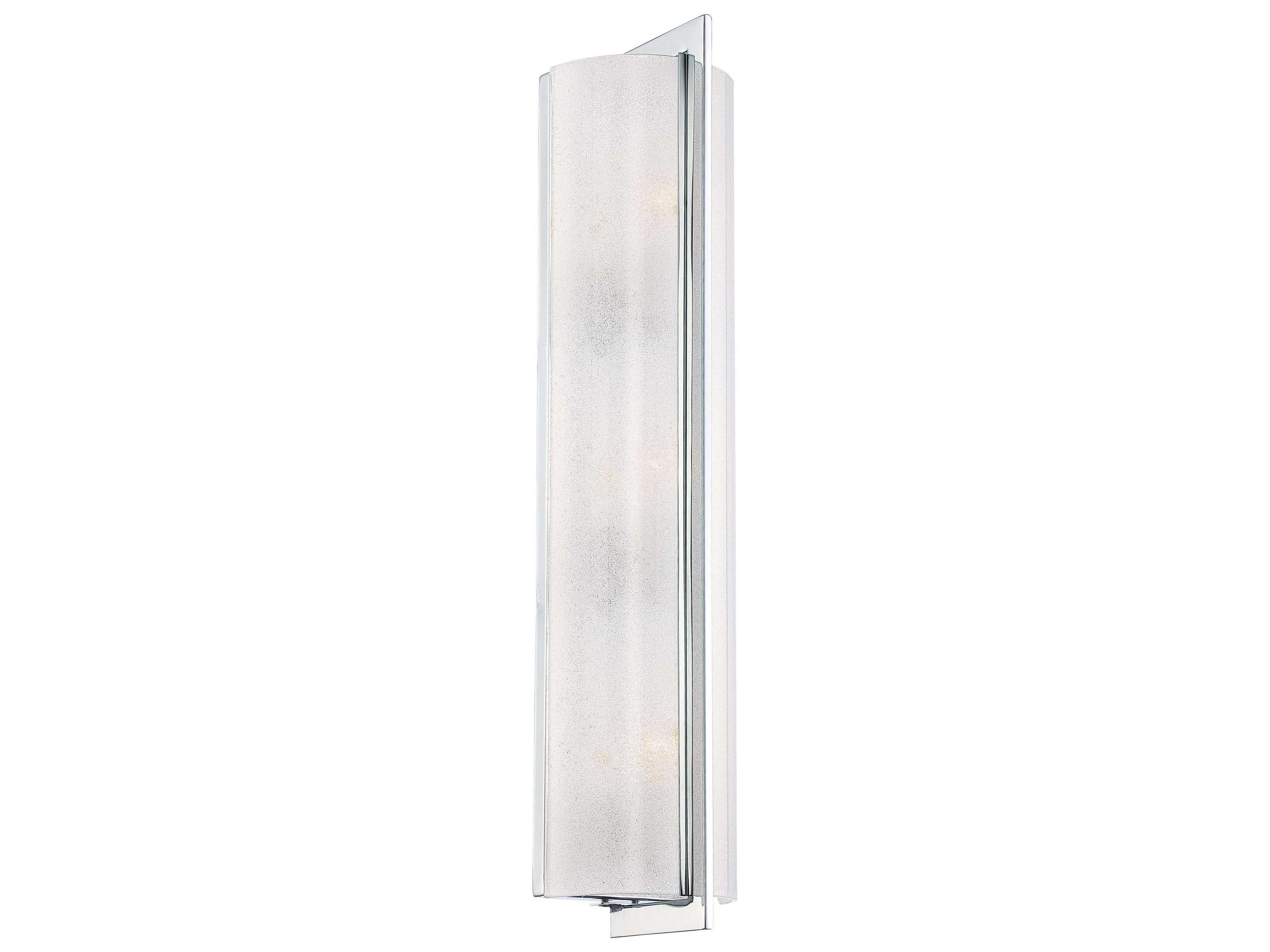 Minka Lavery Clarte 3-Light Chrome Glass Wall Sconce