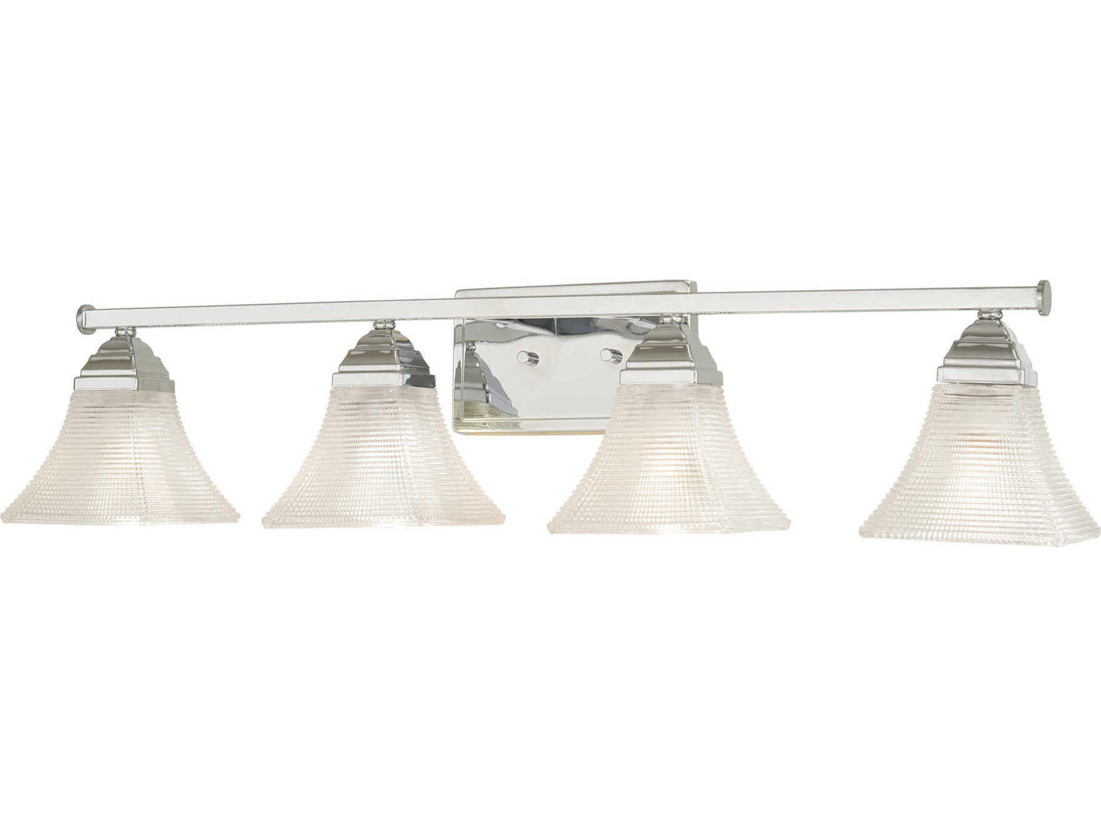 Minka Lavery Conspire 4-Light Chrome Glass LED Vanity Light