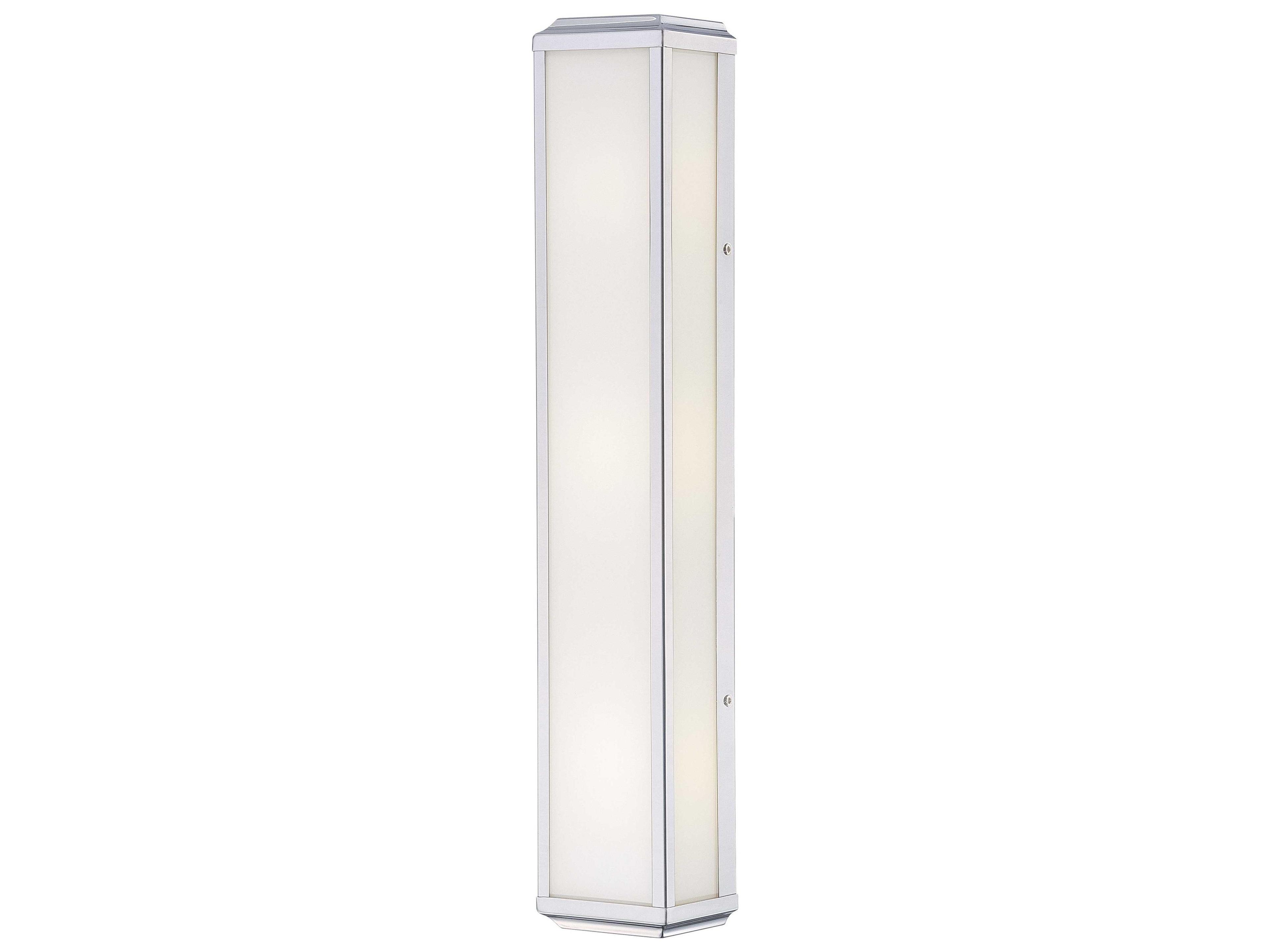 Minka Lavery Daventry Polished Nickel Glass Vanity Light