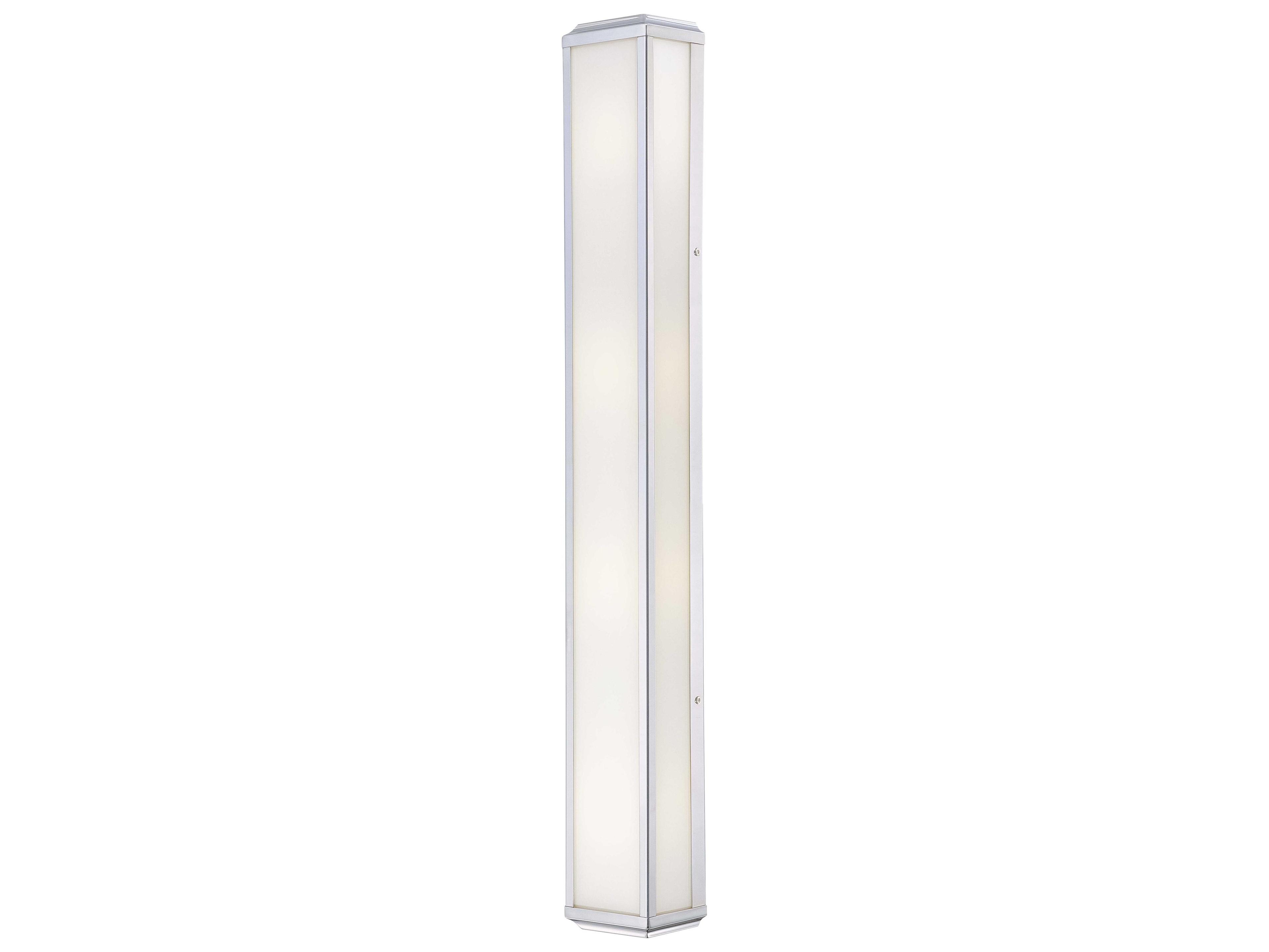 Minka Lavery Daventry Polished Nickel Glass Vanity Light