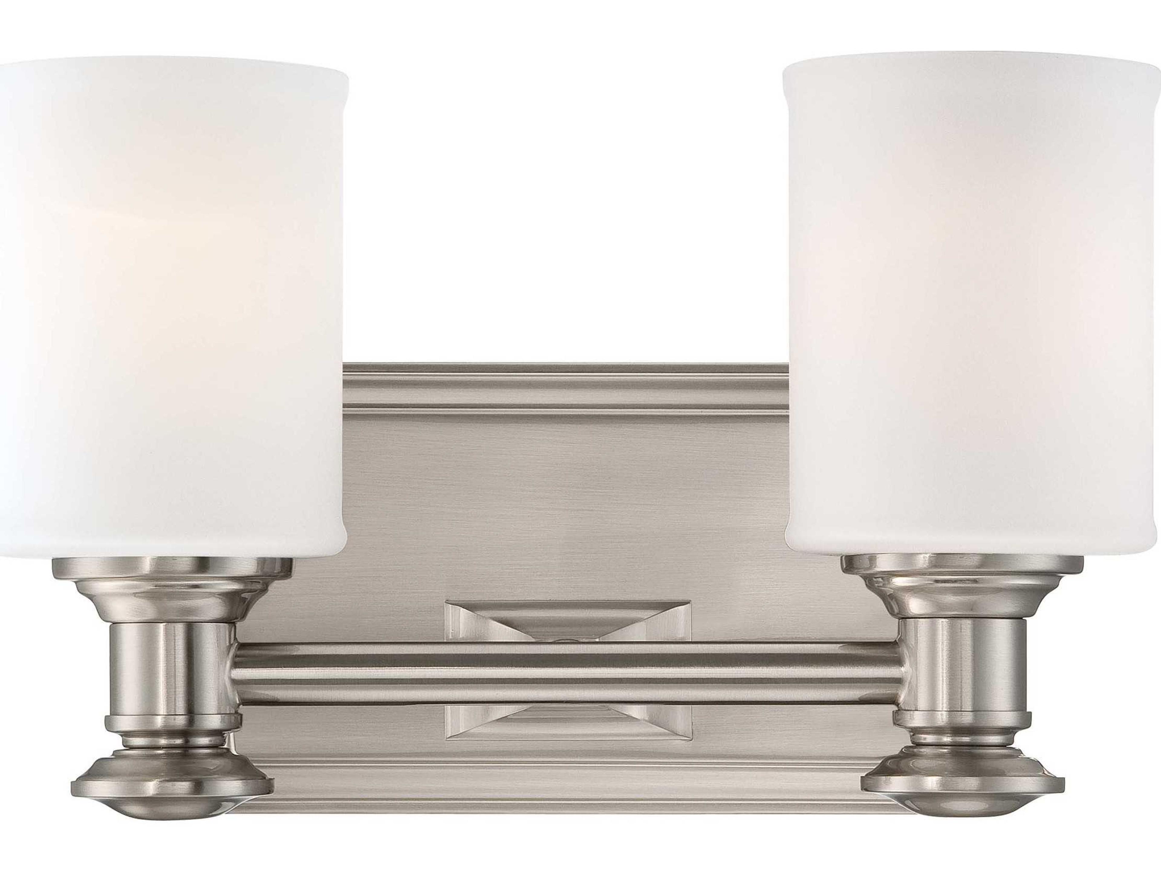 Minka Lavery Harbour Point Brushed Nickel Glass LED Vanity Light