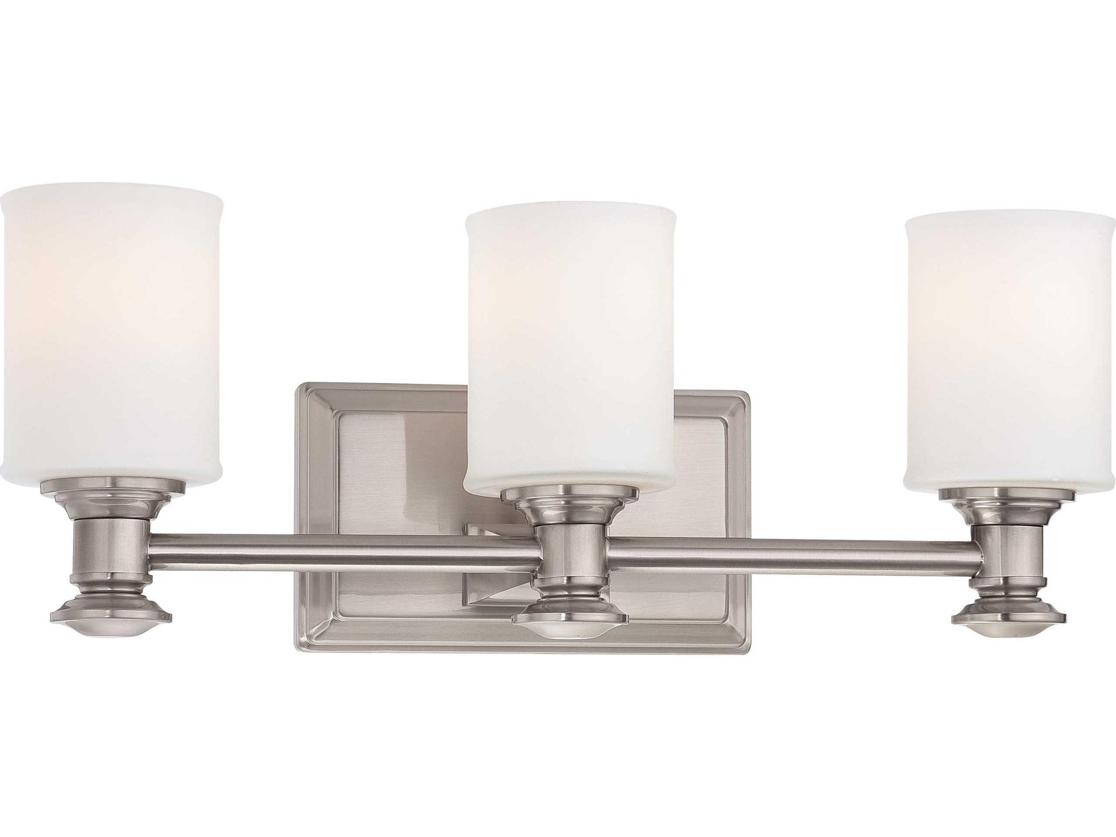 Minka Lavery Harbour Point Brushed Nickel Glass LED Vanity Light