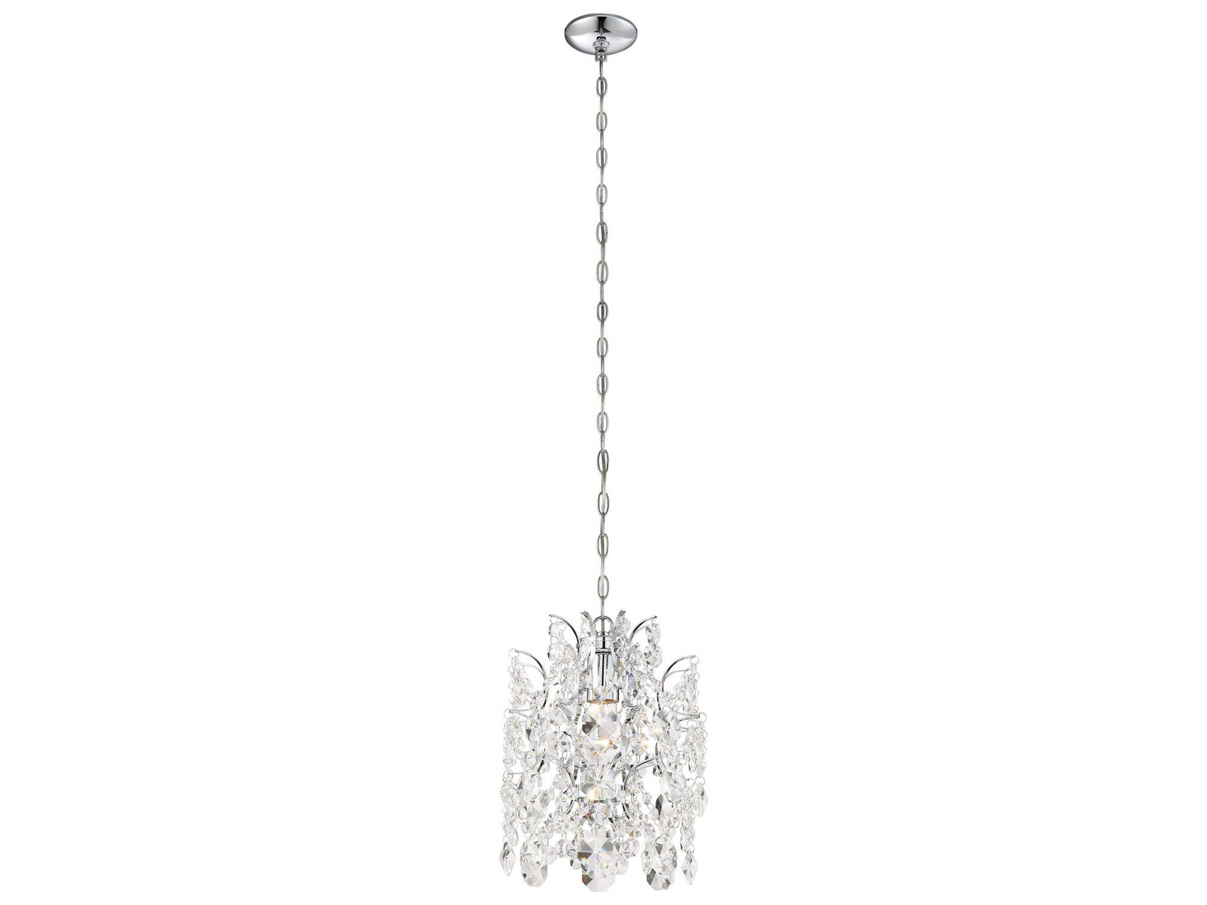 Minka Lavery Isabella Crown 1-Light Chrome Crystal Geometric Mini Pendant