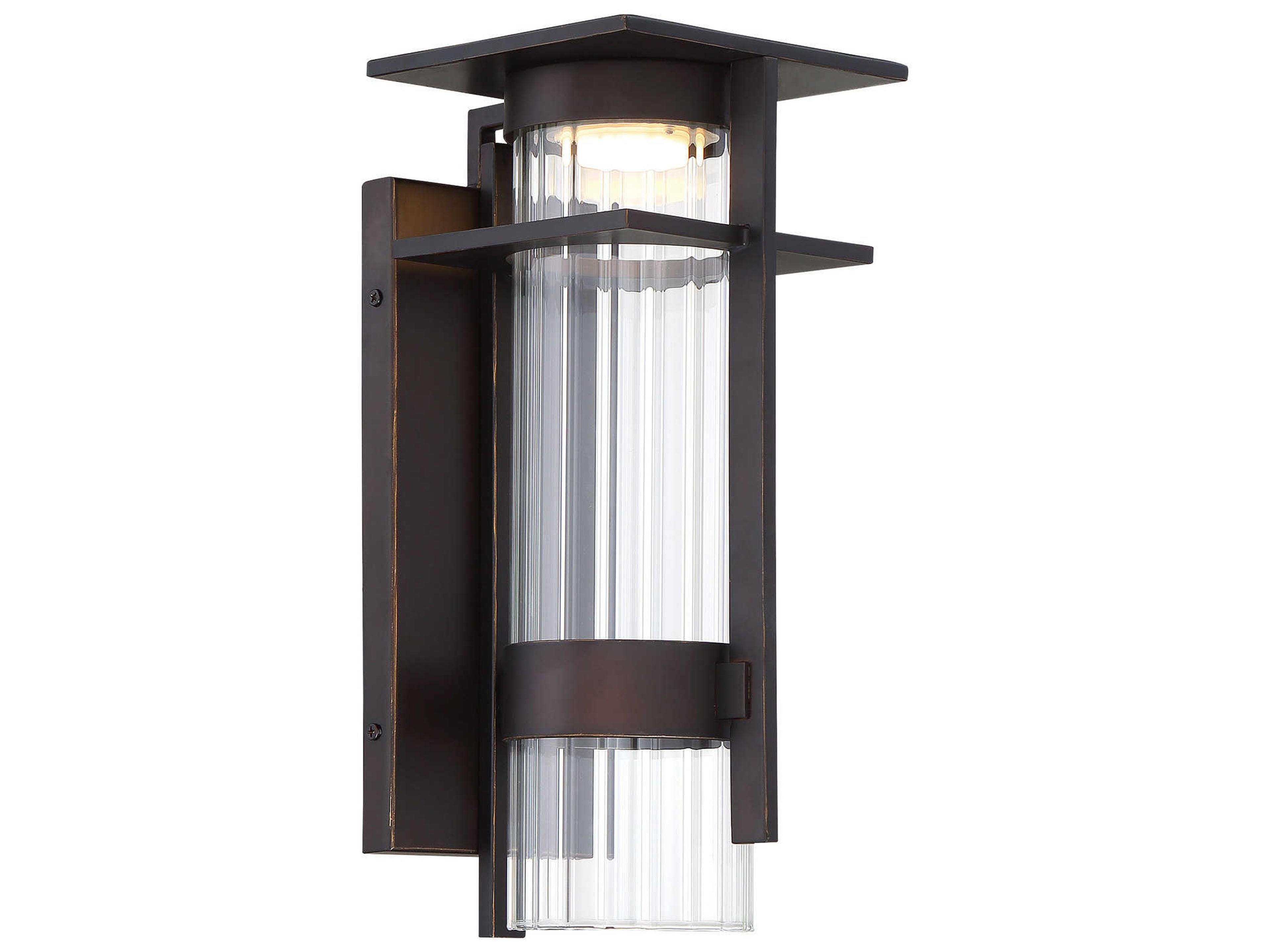 Kittner 1 - Light Glass LED Outdoor Wall Light