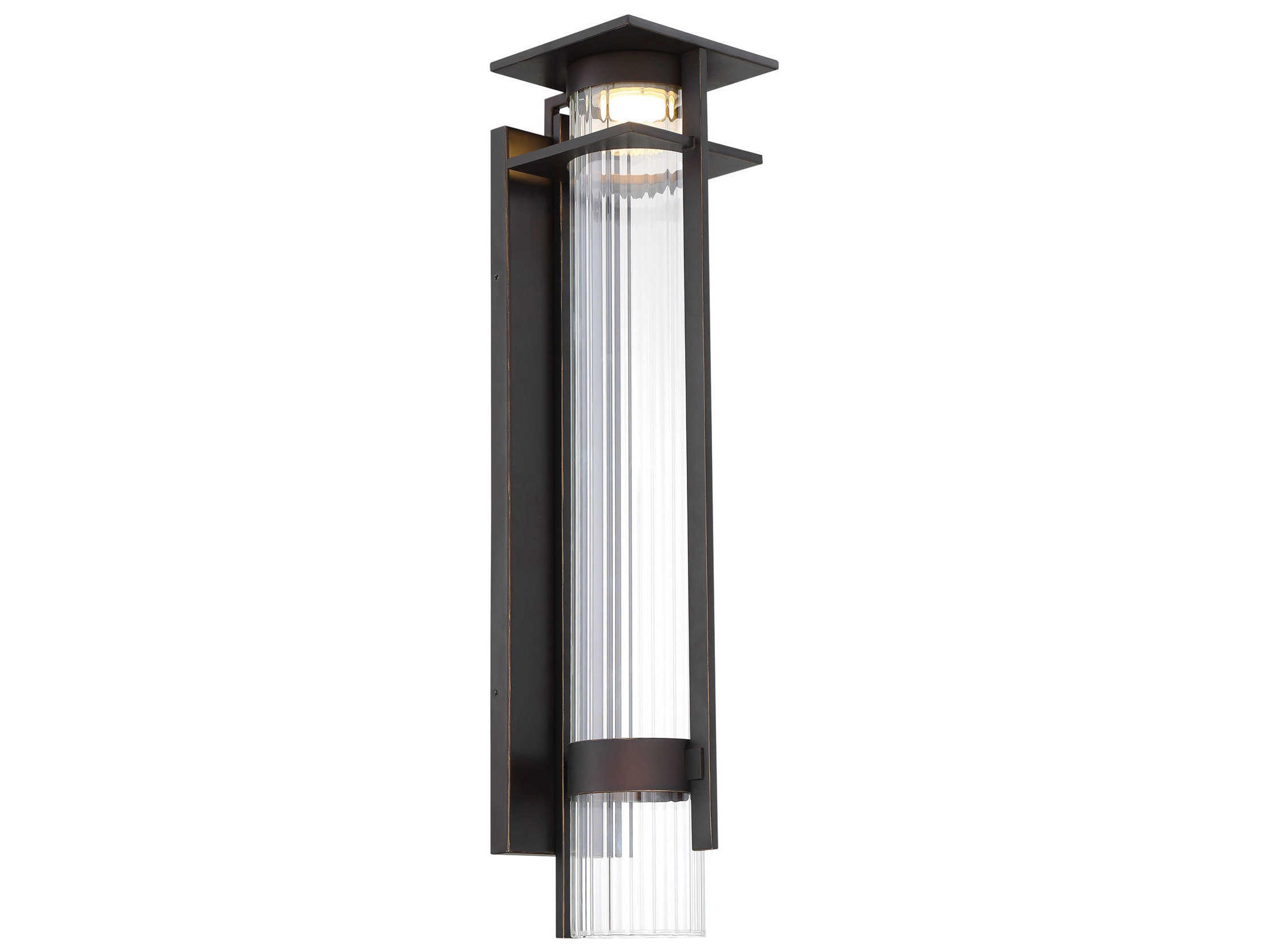 Kittner 1 - Light Glass LED Outdoor Wall Light