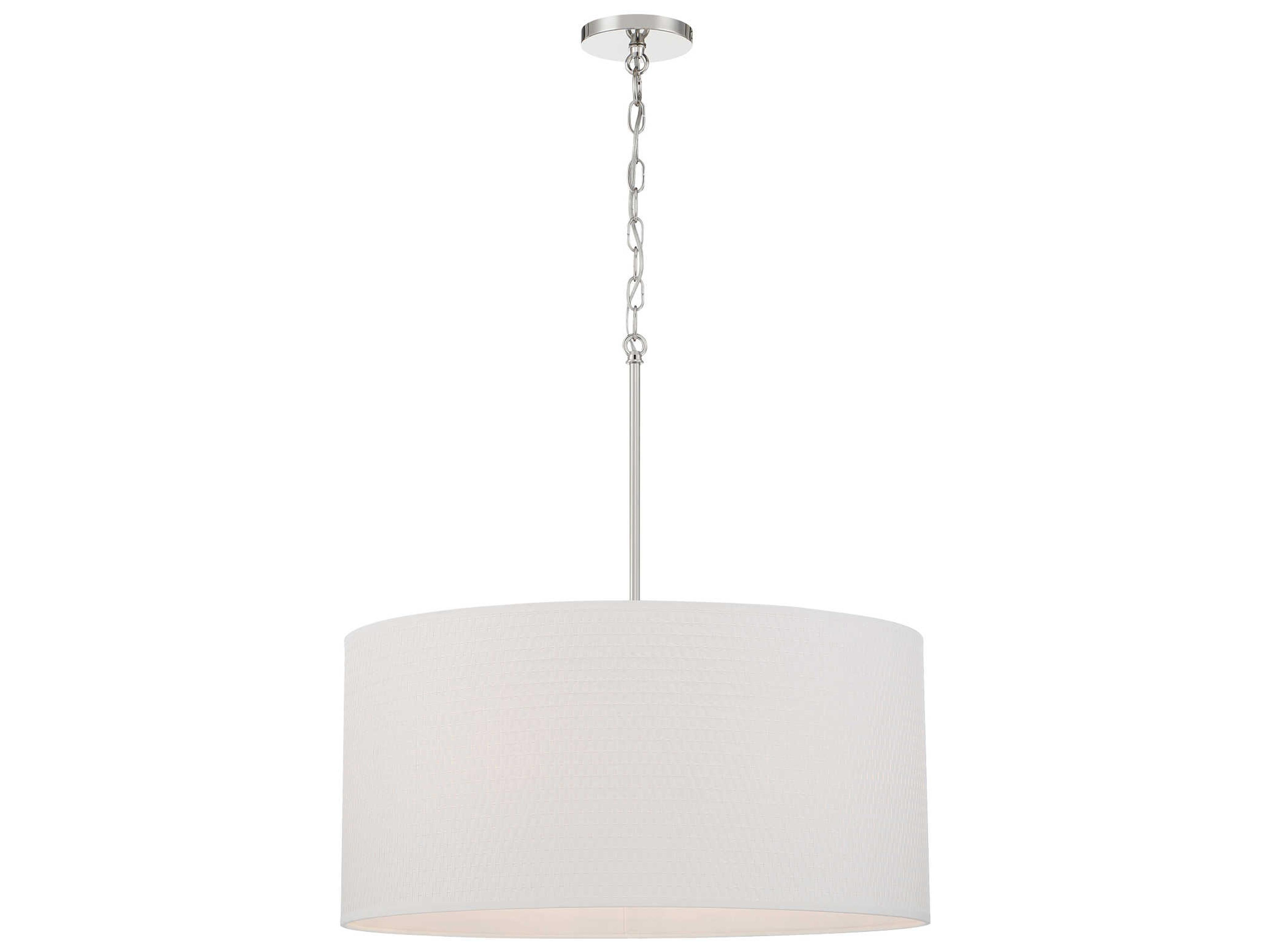 Minka Lavery Palmetto 6-Light Polished Nickel Drum Pendant