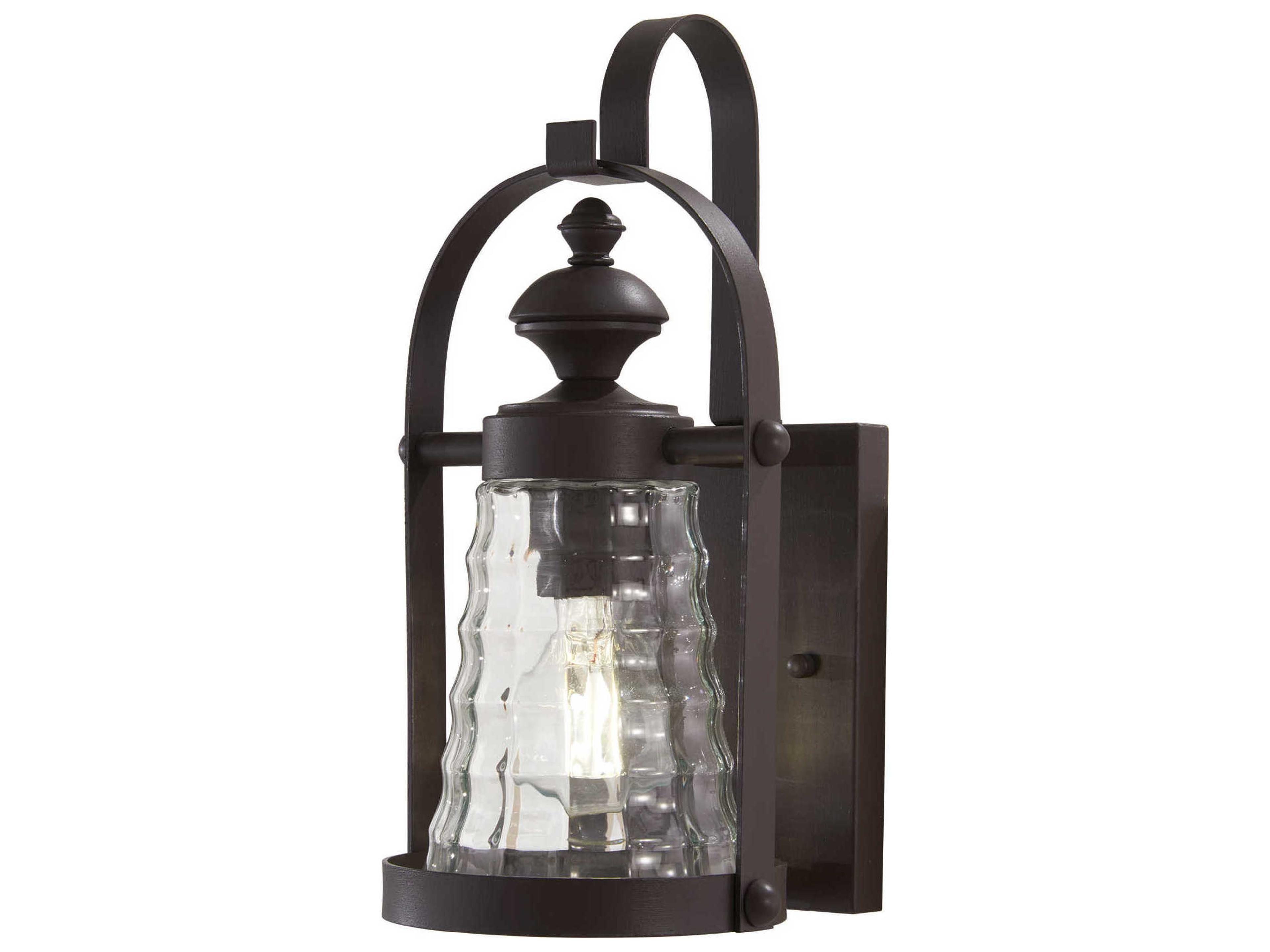 Sycamore Trail Glass Outdoor Wall Light