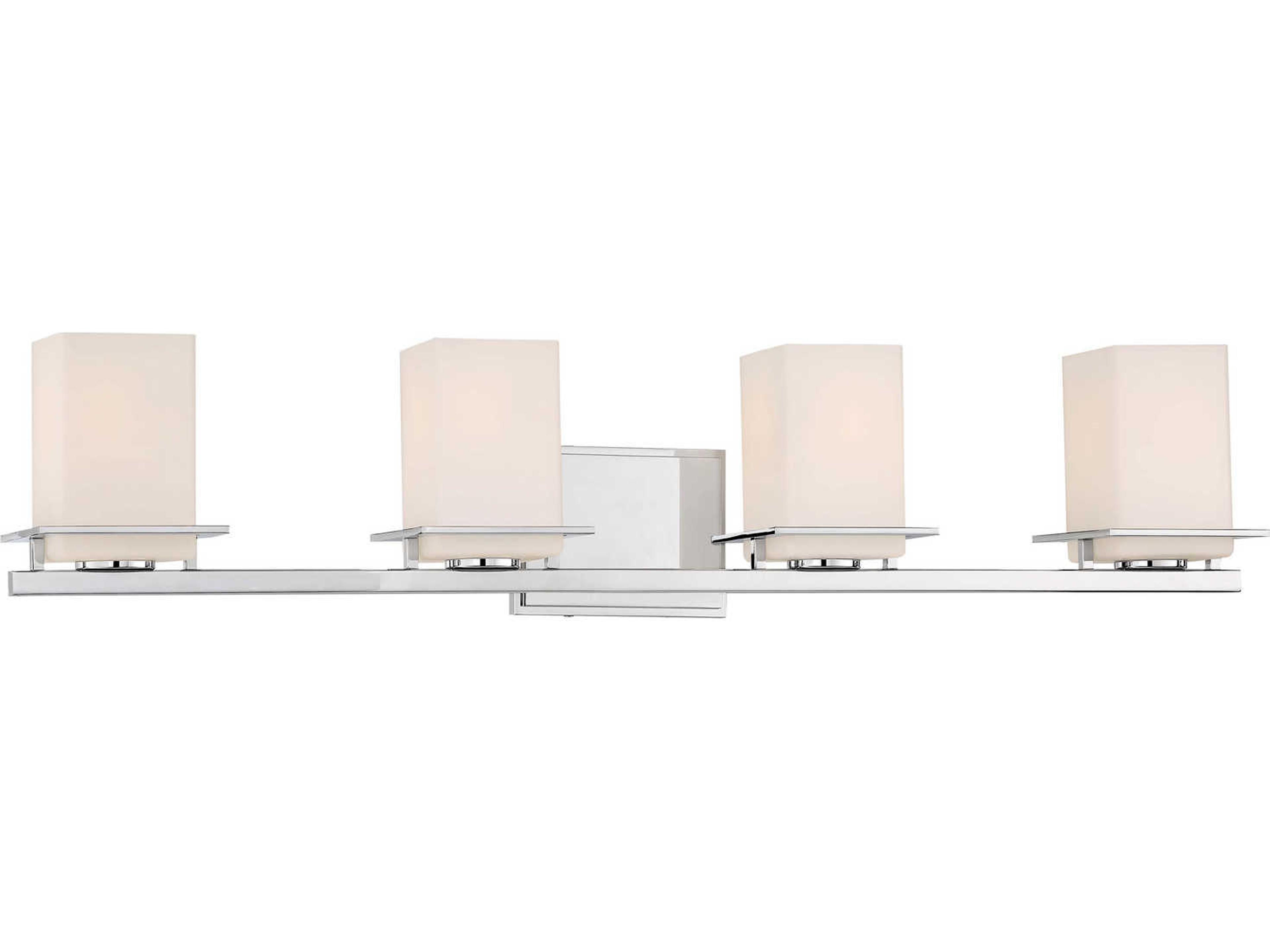 Minka Lavery Tournee 4-Light Chrome Glass Vanity Light