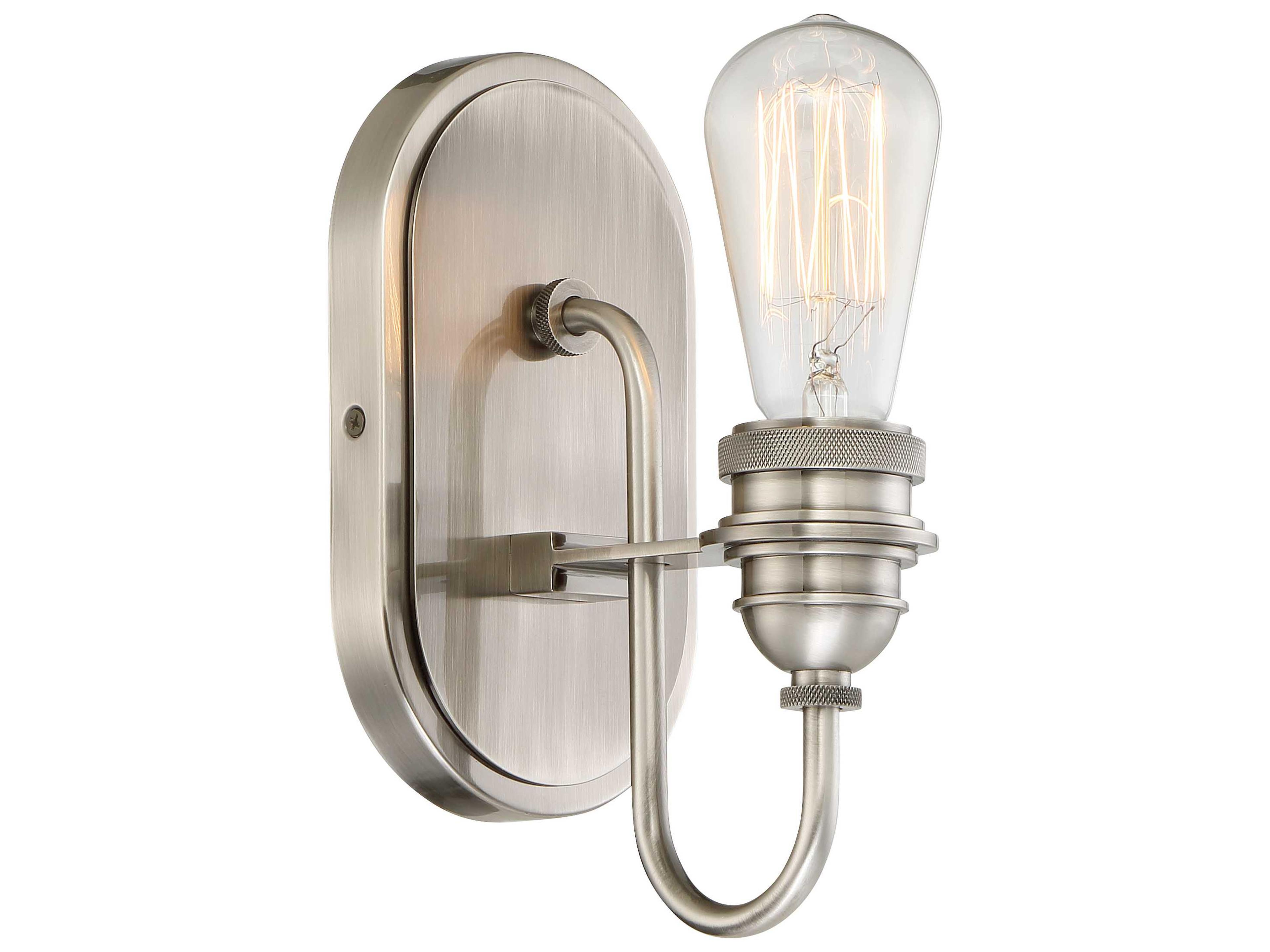 Minka Lavery Uptown Edison Plated Pewter Wall Sconce