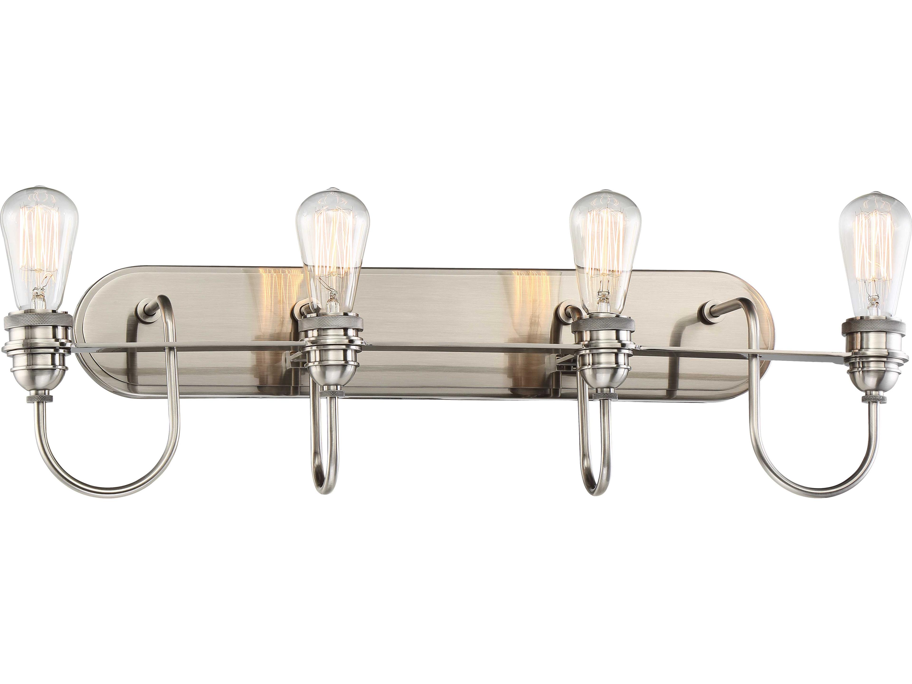 Minka Lavery Uptown Edison Plated Pewter Vanity Light