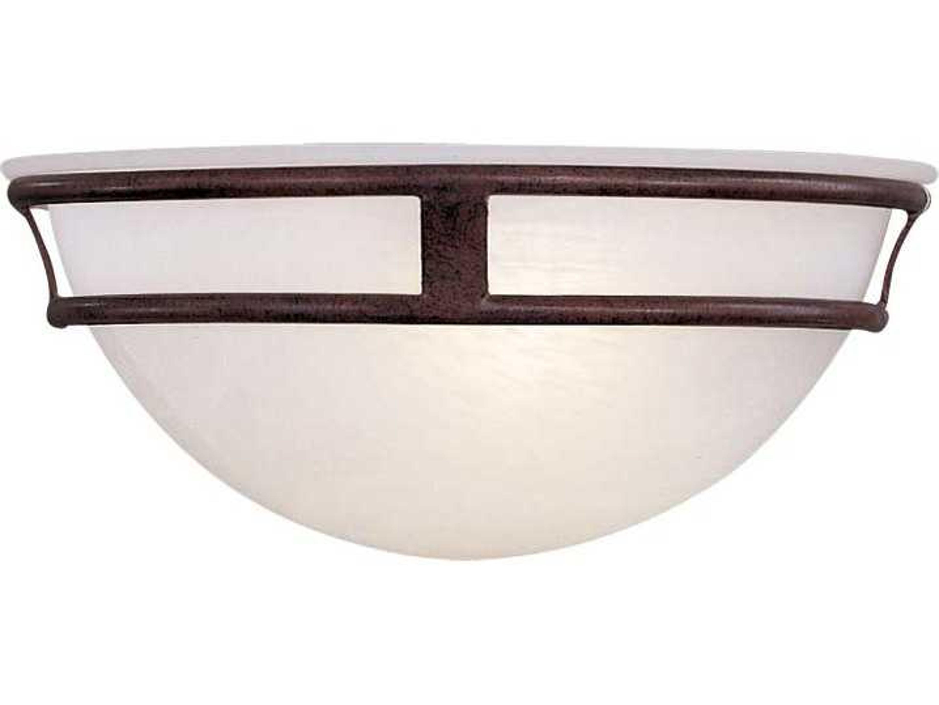 Minka Lavery Antique Bronze Glass Wall Sconce