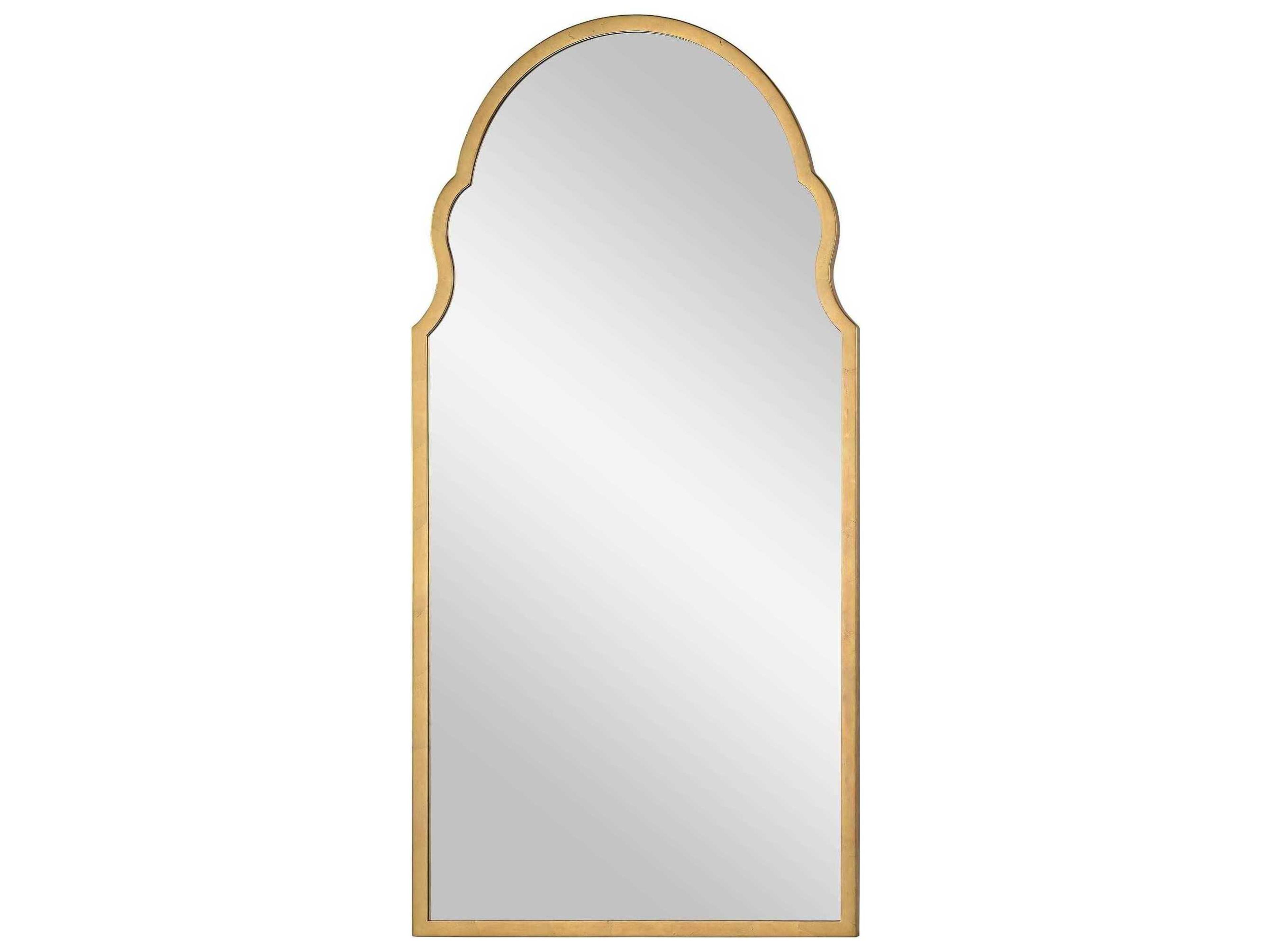 Mirror Home Bunny Williams Distressed Gold Leaf Wall Mirror