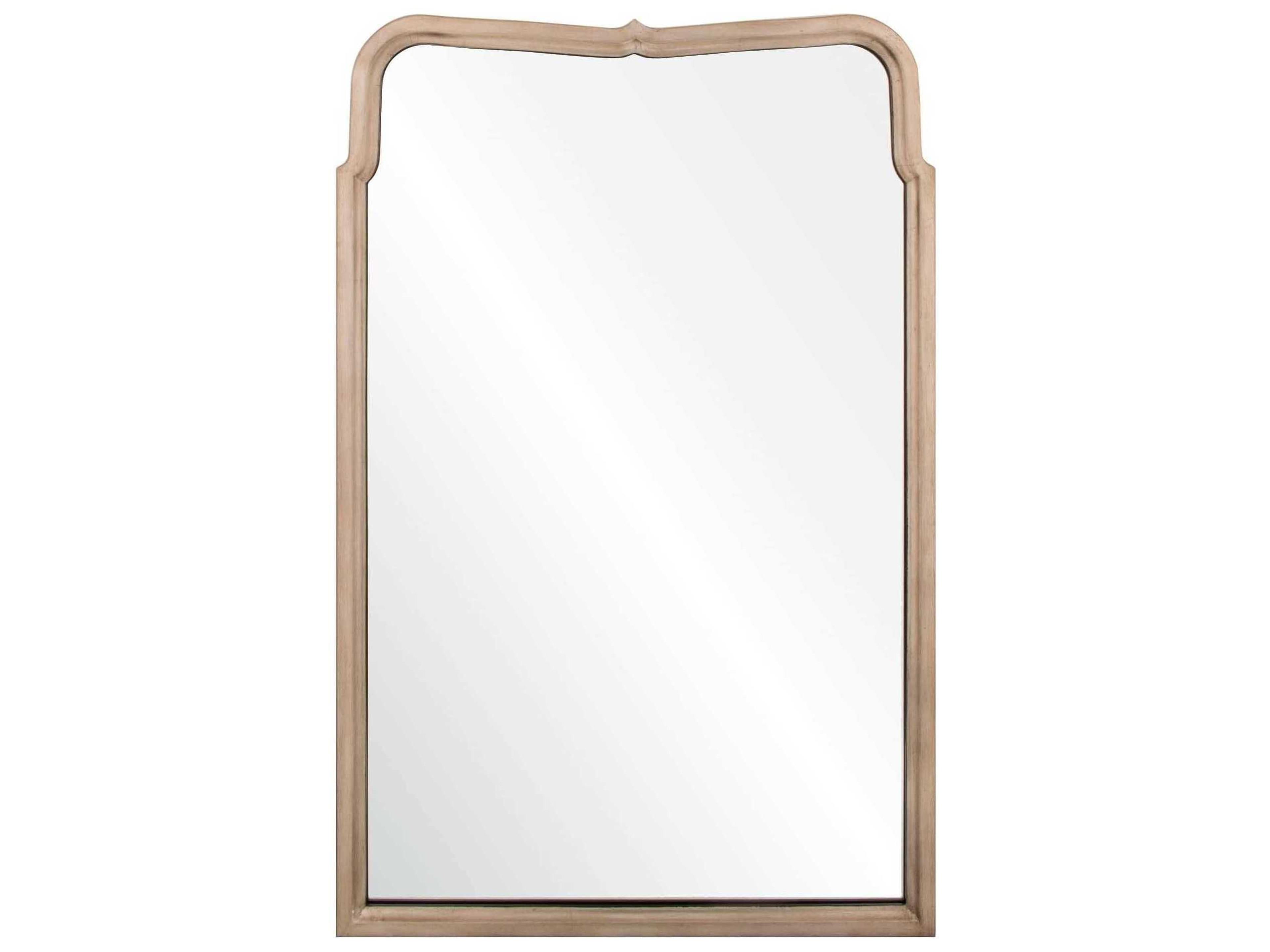 Mirror Home Michael S. Smith Antiqued Silver Leaf Aged Ebony Rectangular Wall Mirror