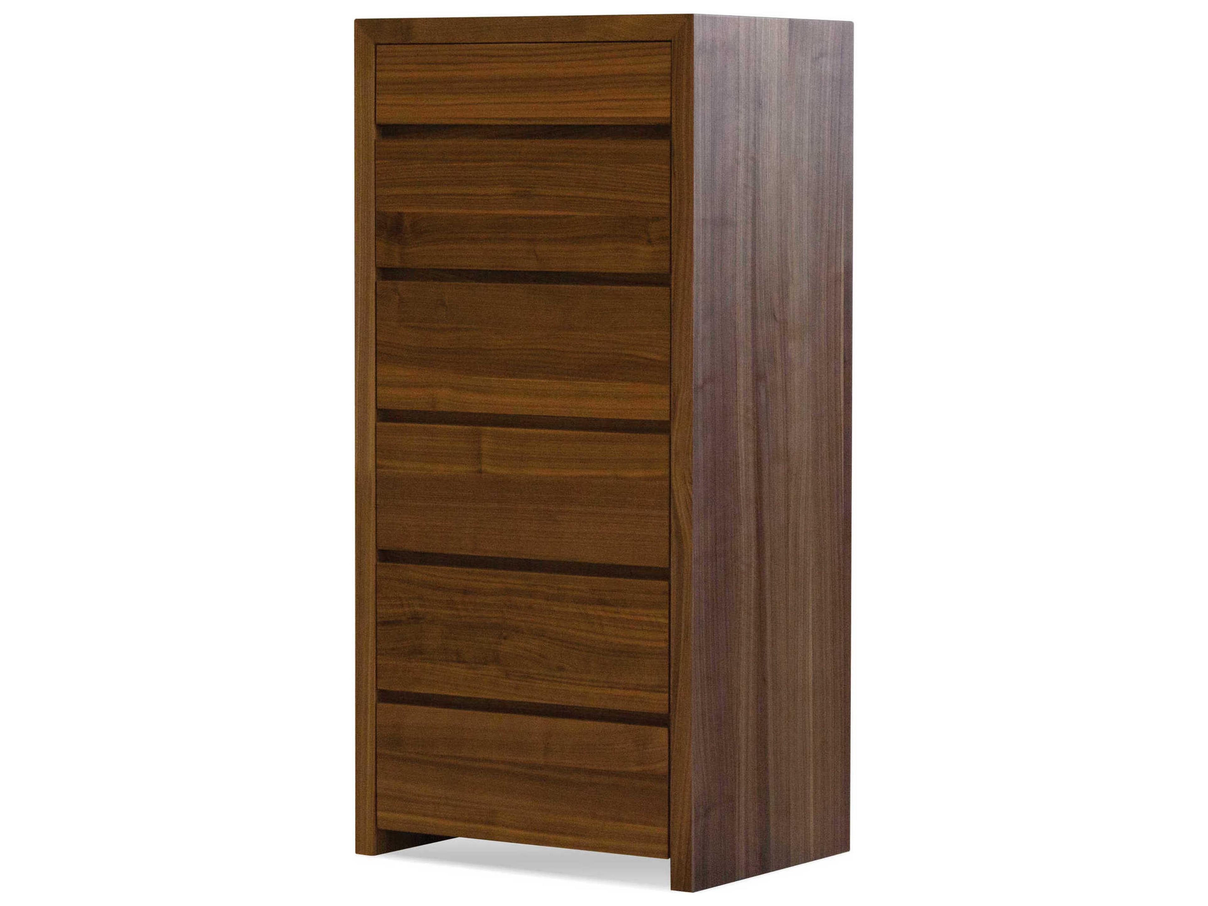 Mobital Blanche Natural Walnut Six-Drawer Chest