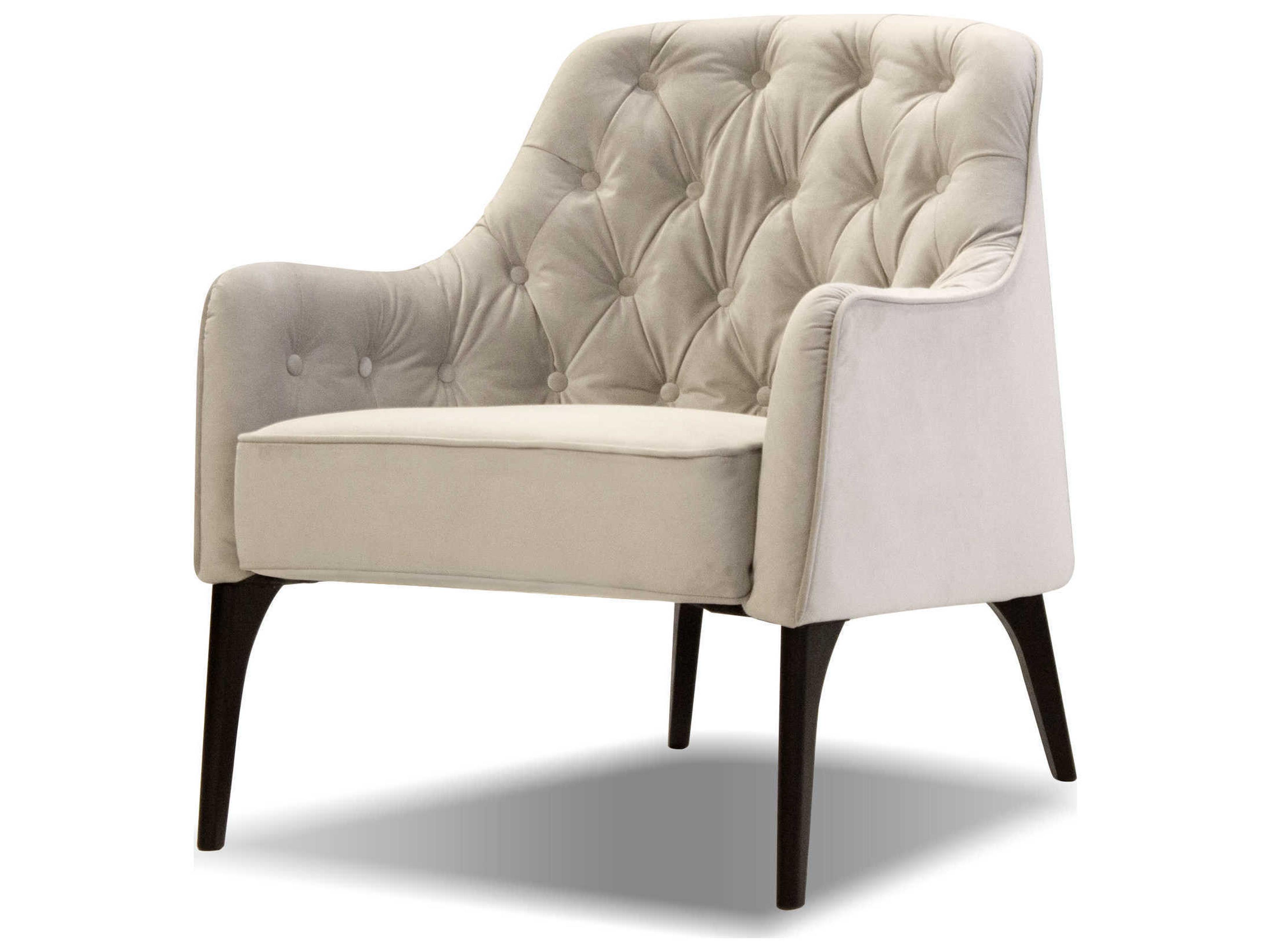 Mobital Ellington White Fabric Accent Chair