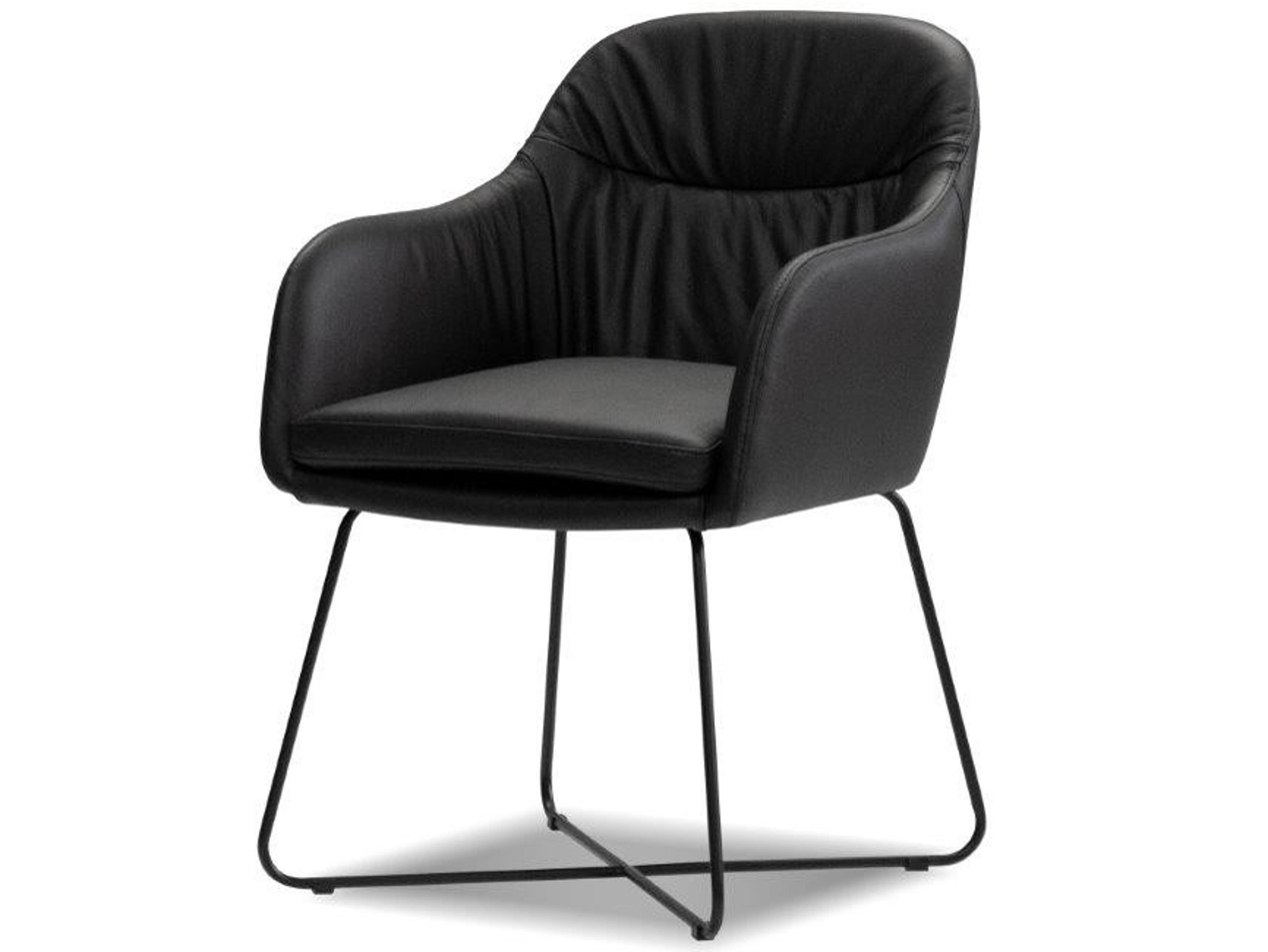Mobital Vaughn Black Leather Accent Chair