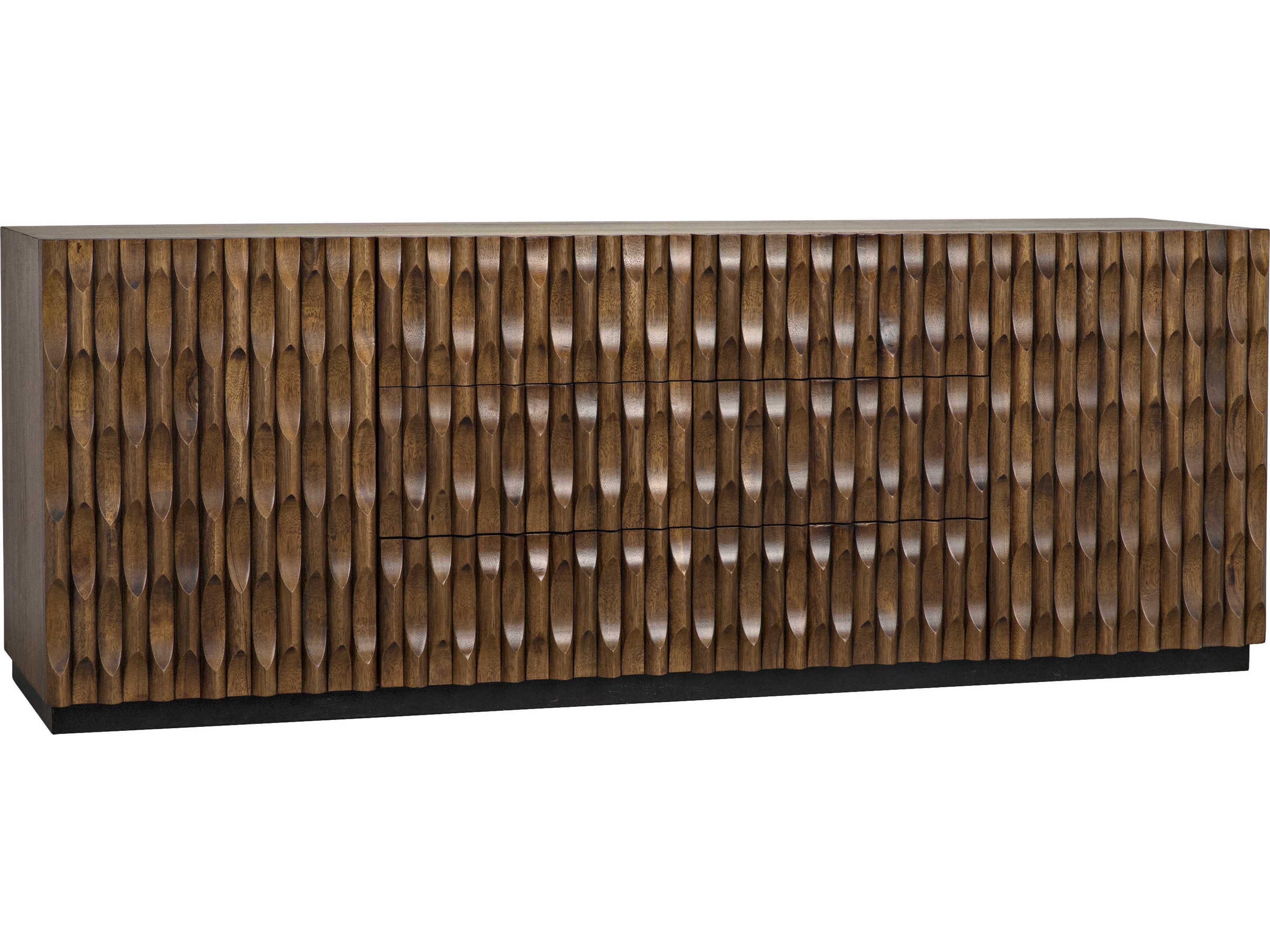 Noir 81" Walnut Wood Dark Sideboard