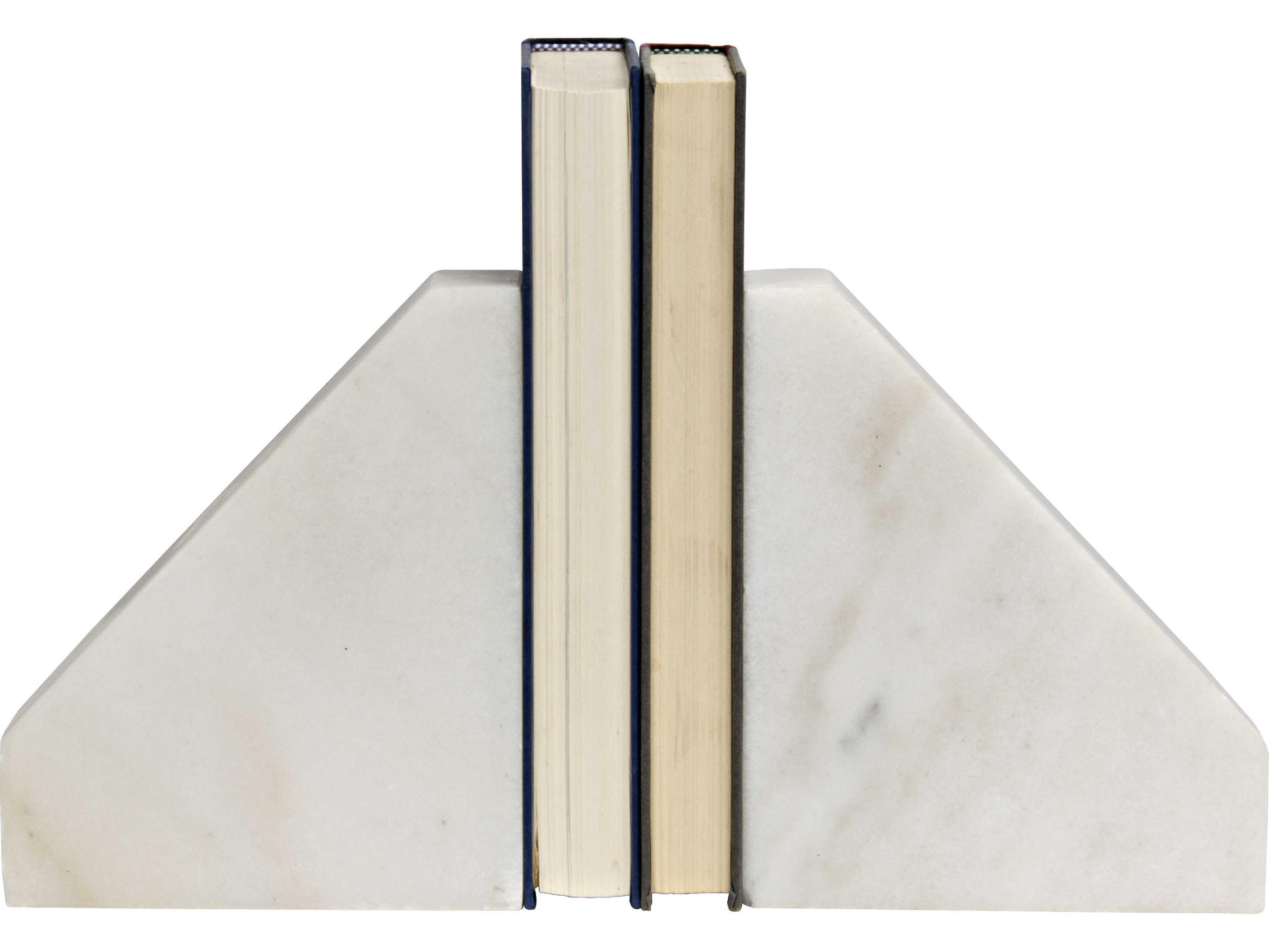Noir White Stone Slide Bookend
