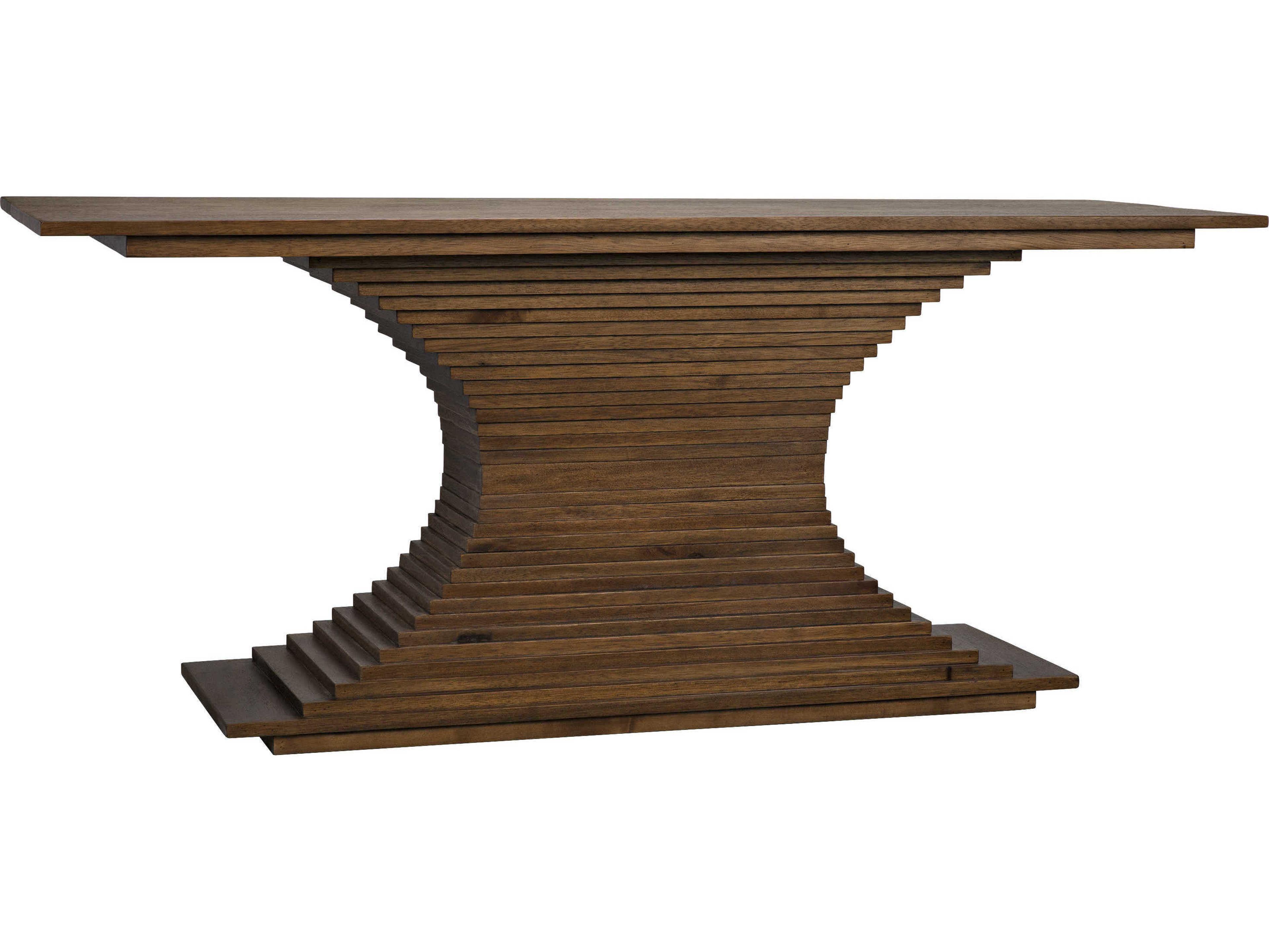 Noir Rectangular Wood Dark Walnut Console Table