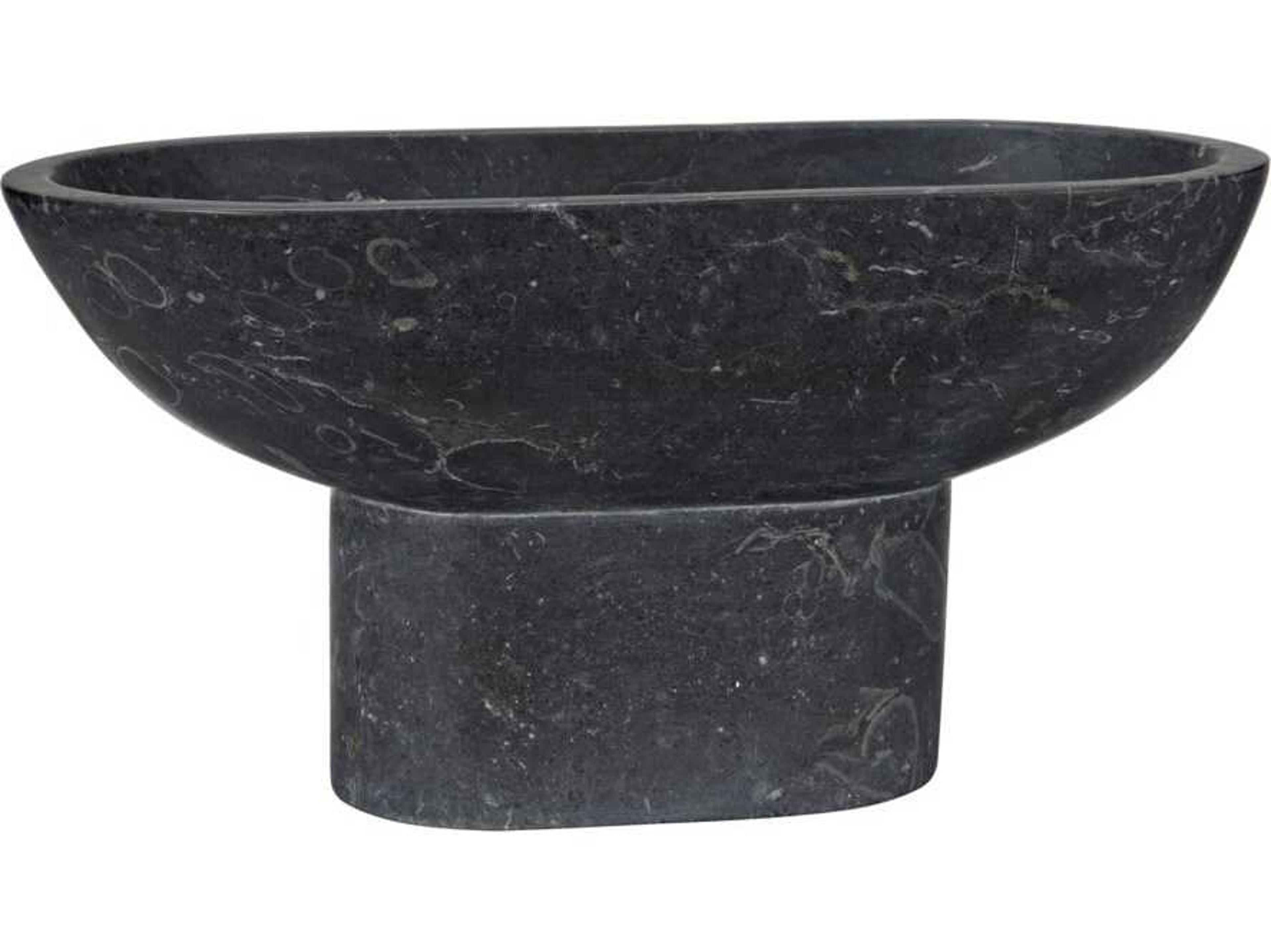 Noir Black Marble Decorative Bowl