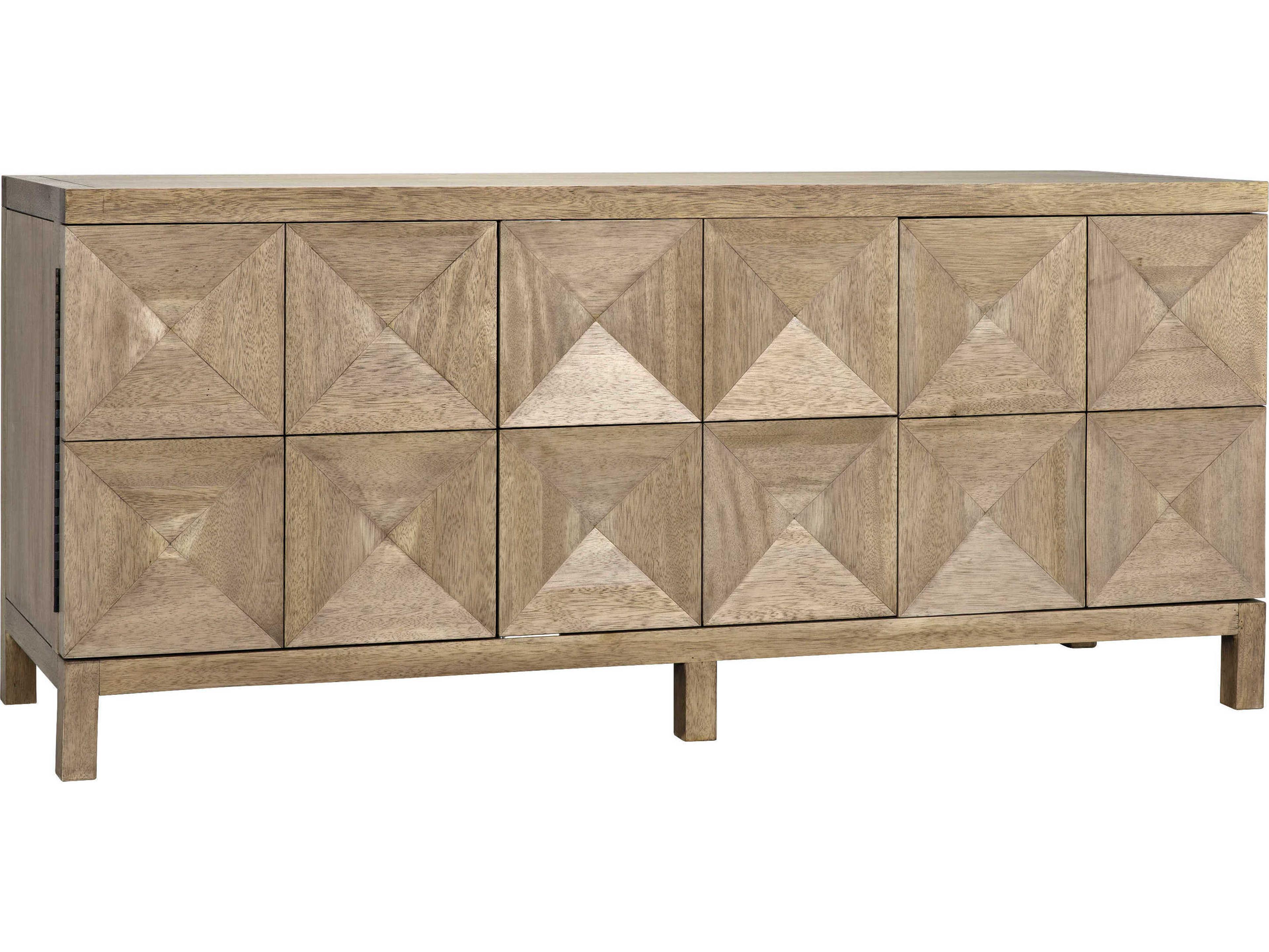 Noir 76" Walnut Wood Washed Sideboard