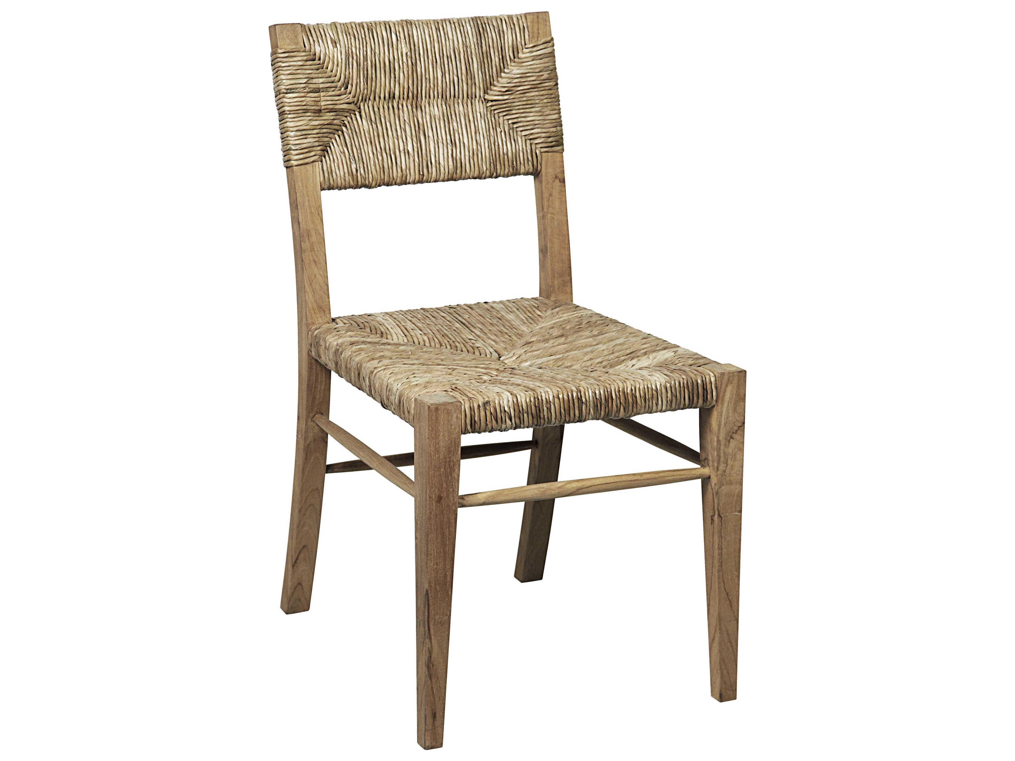 Noir Teak Wood Beige Side Dining Chair