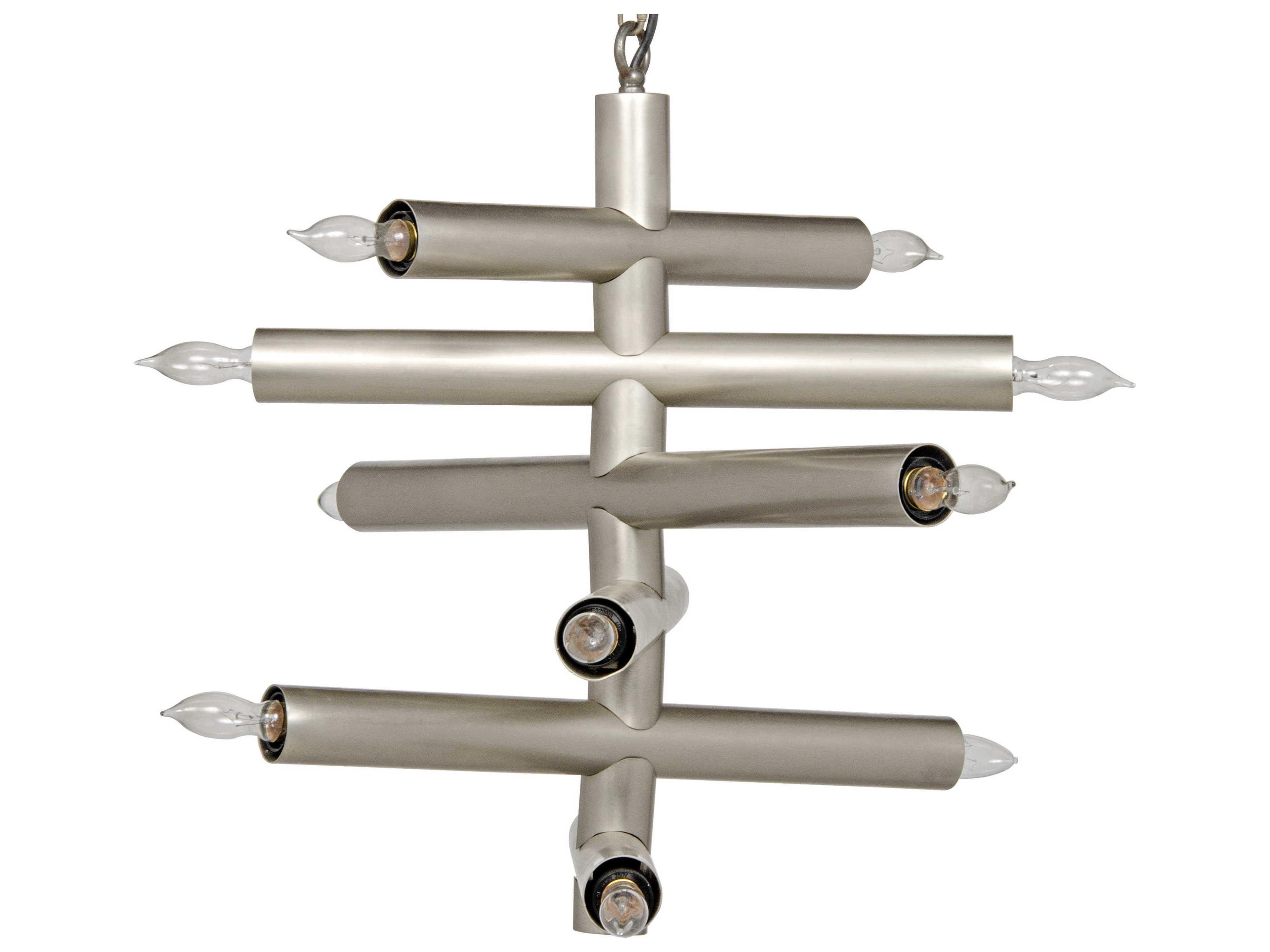 Noir Alex 12-Light Antique Silver Pendant