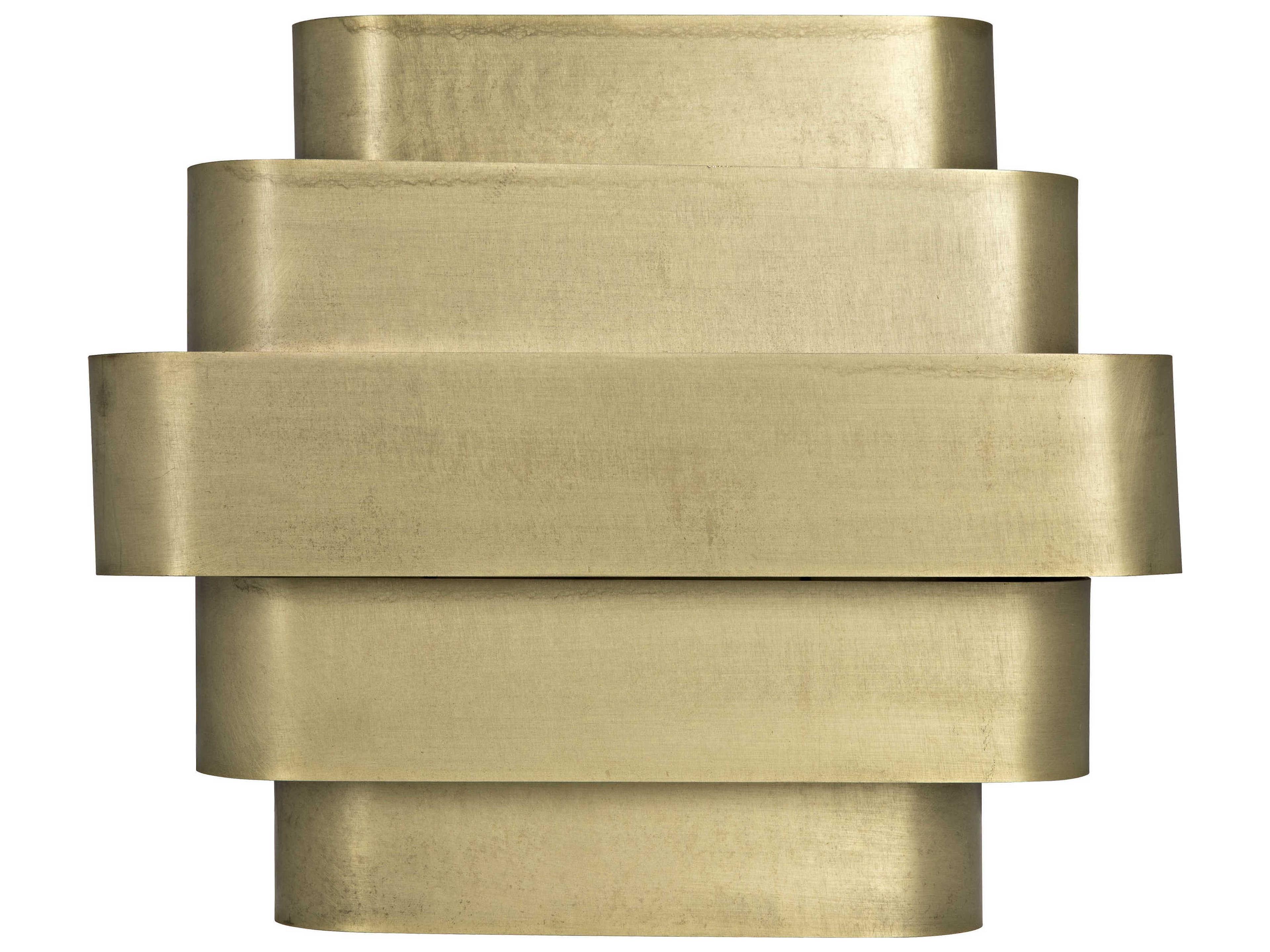 Noir Fixed Lighting 1-Light Antique Brass Wall Sconce