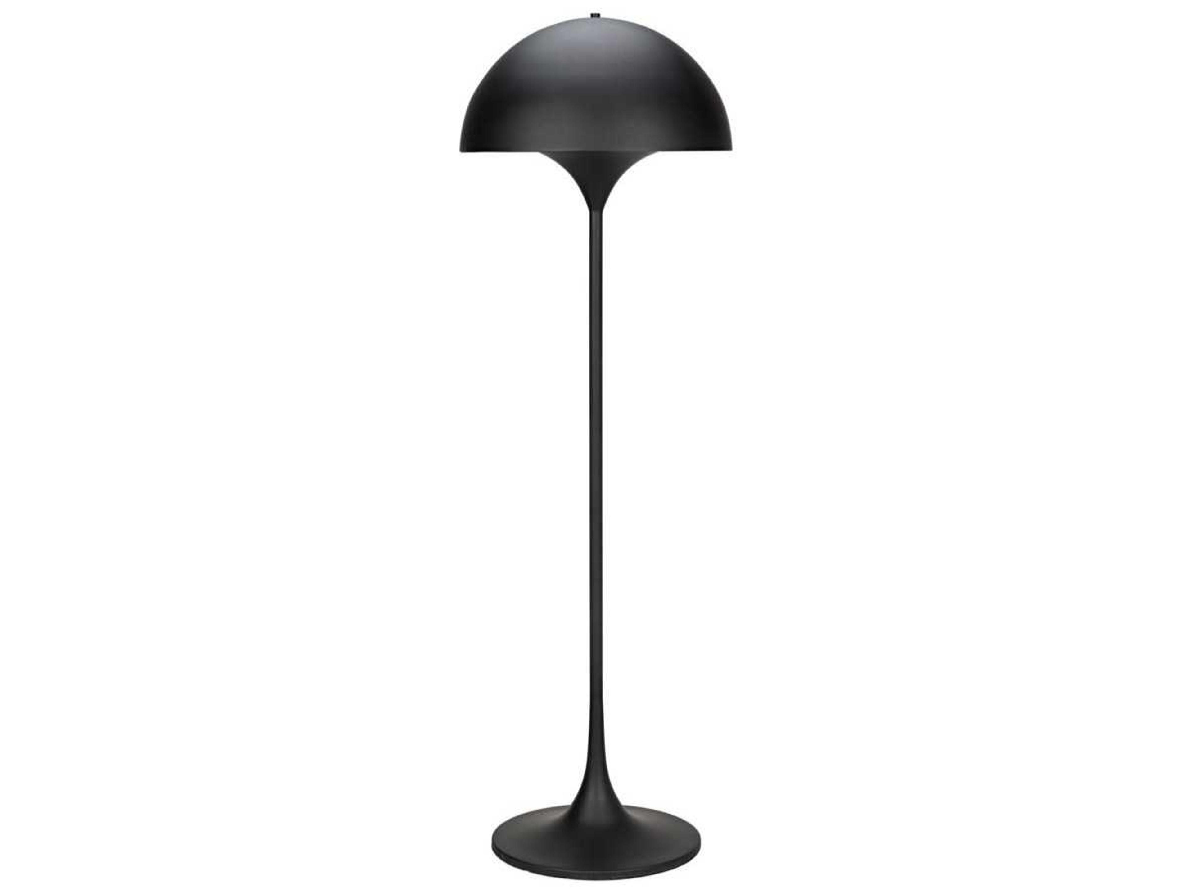 Noir Black Metal Floor Lamp