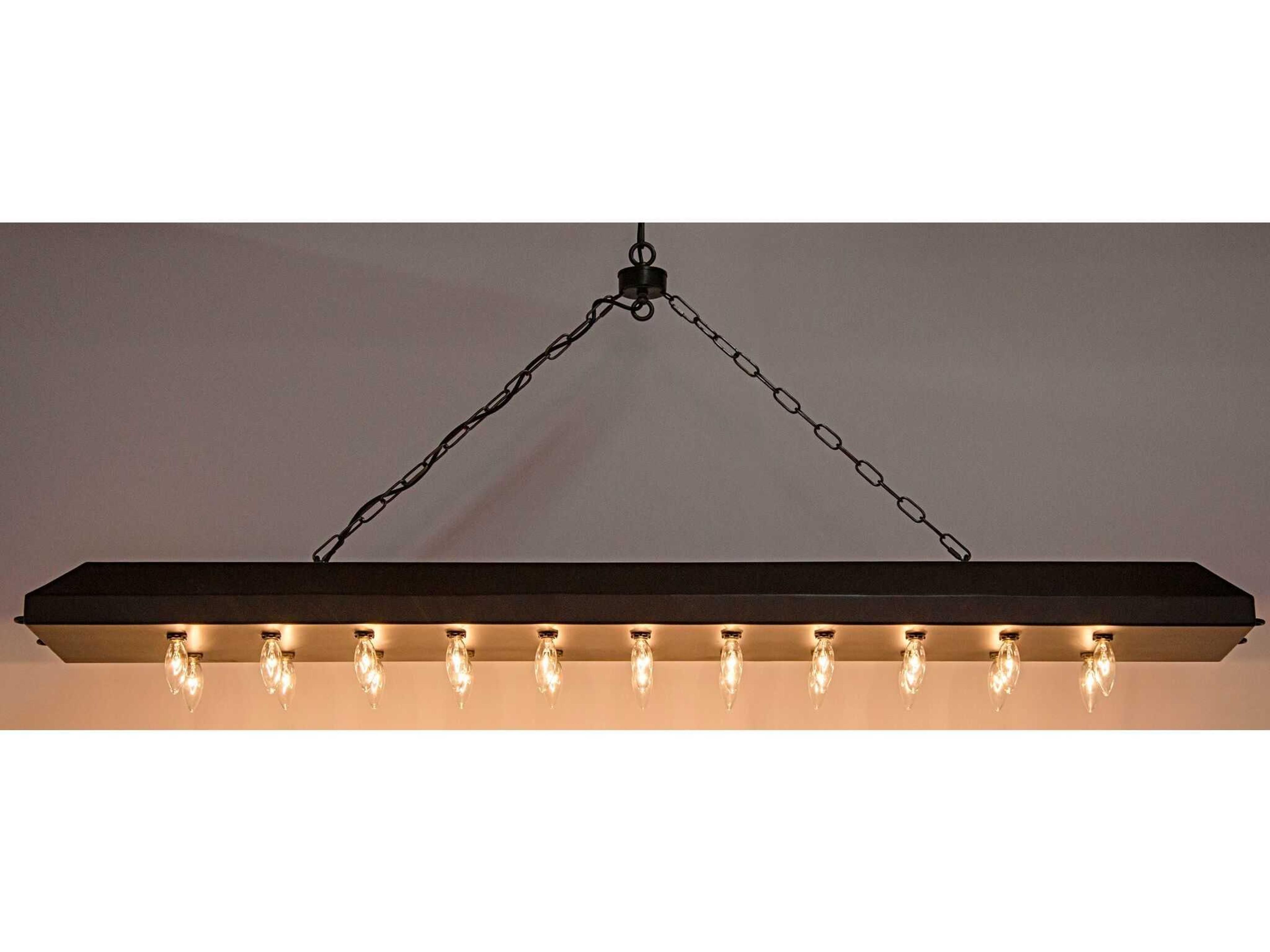 Noir 22-Light Black Island Pendant
