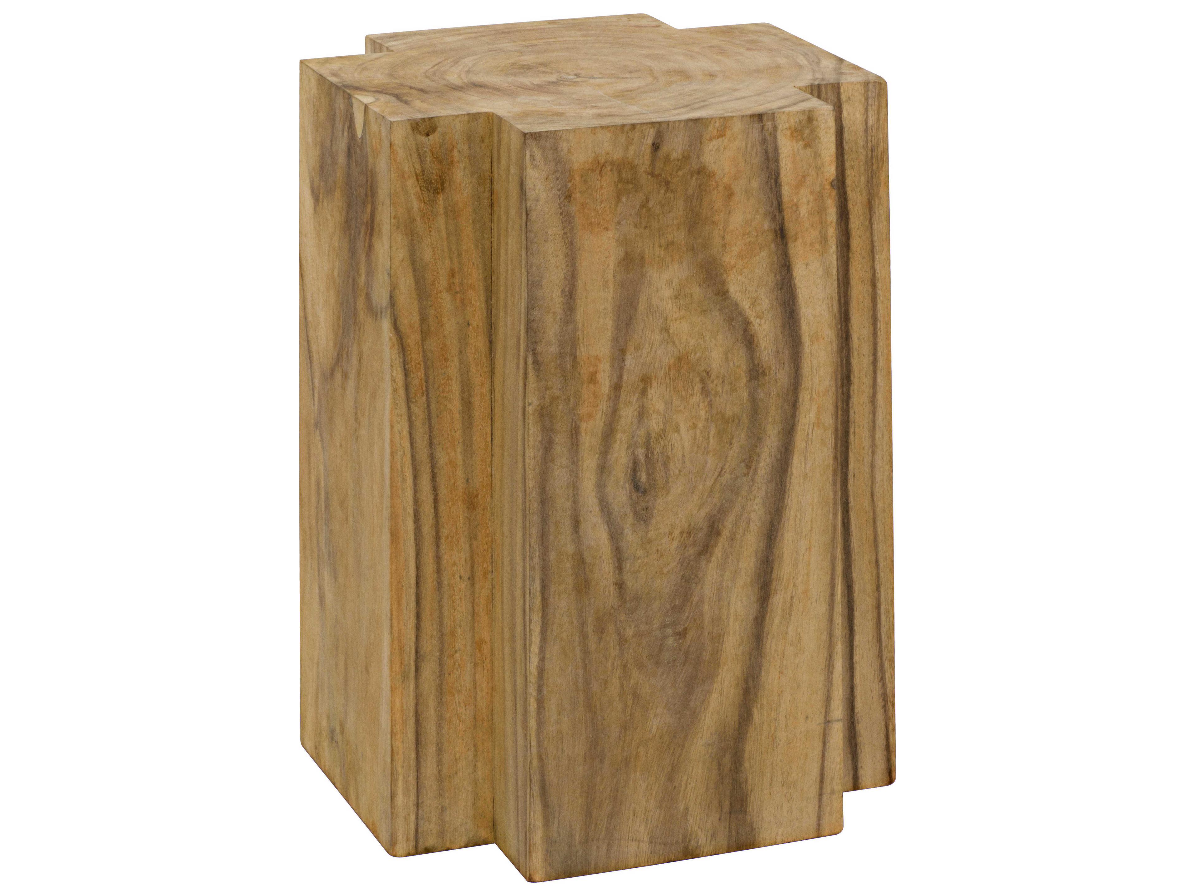 Noir Living Room Accents Wood End Table