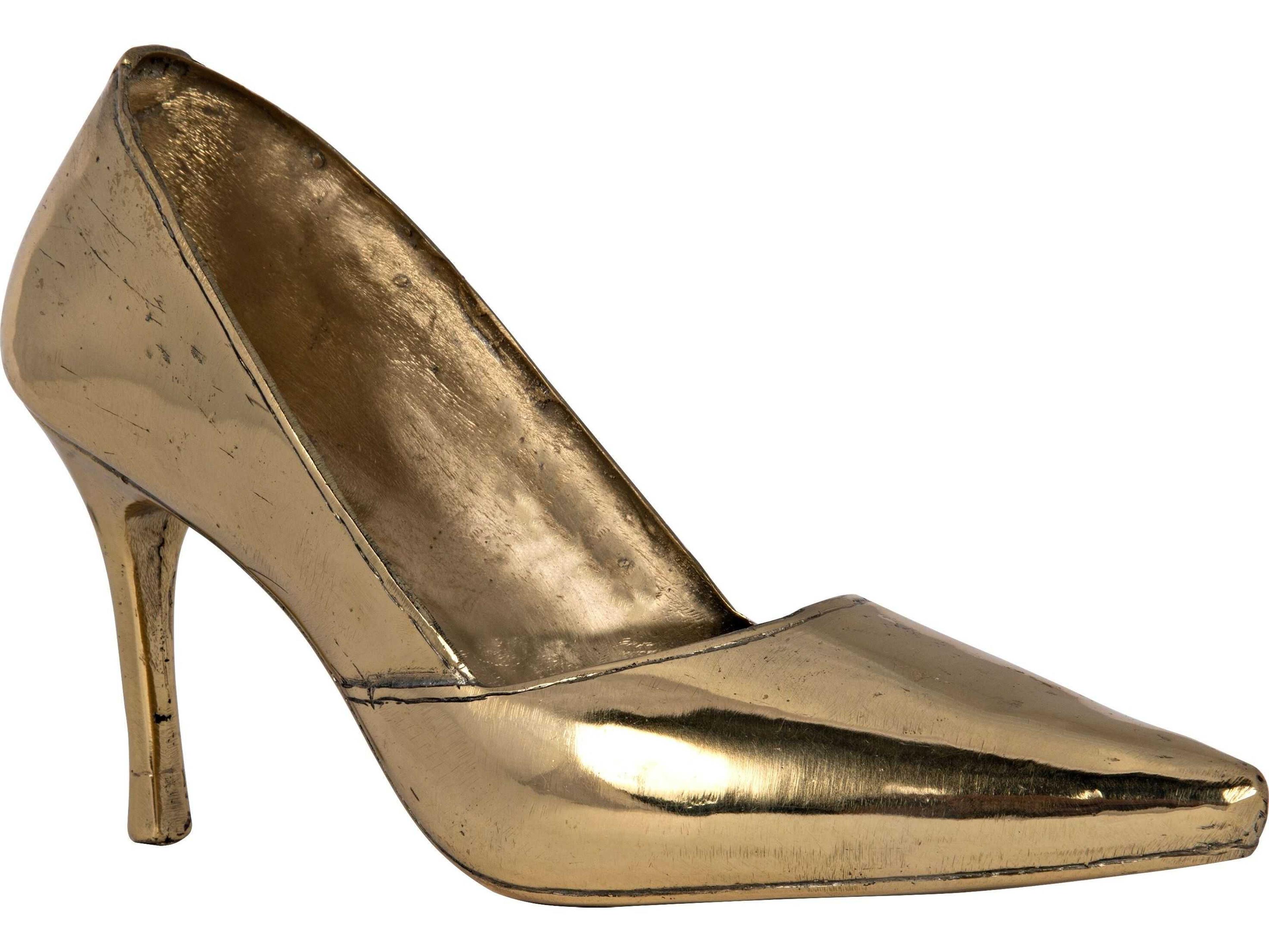 Noir Brass Heel Sculpture
