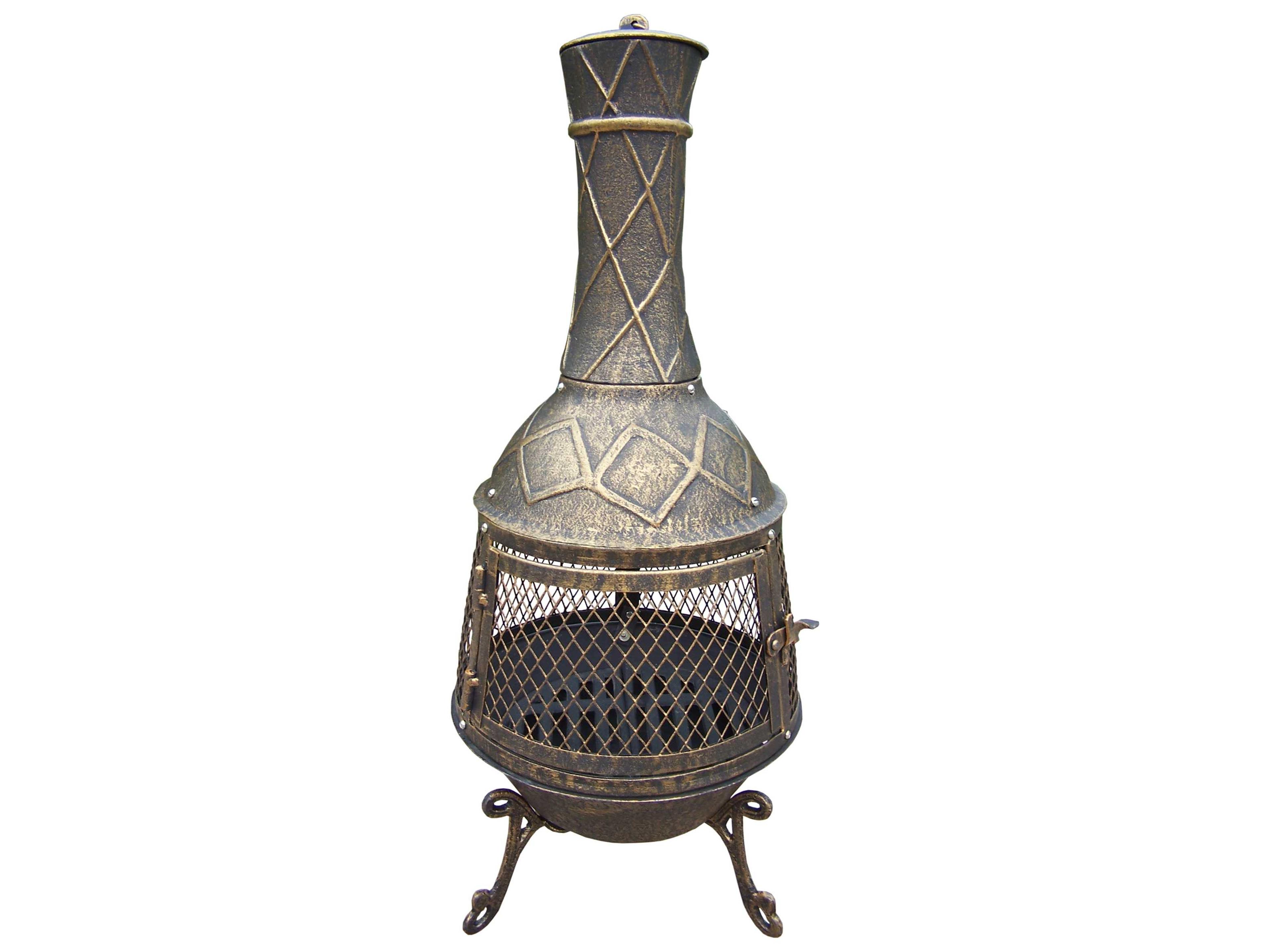 Oakland Living Chimenea Fire Pits Cast Iron Jr. Elite