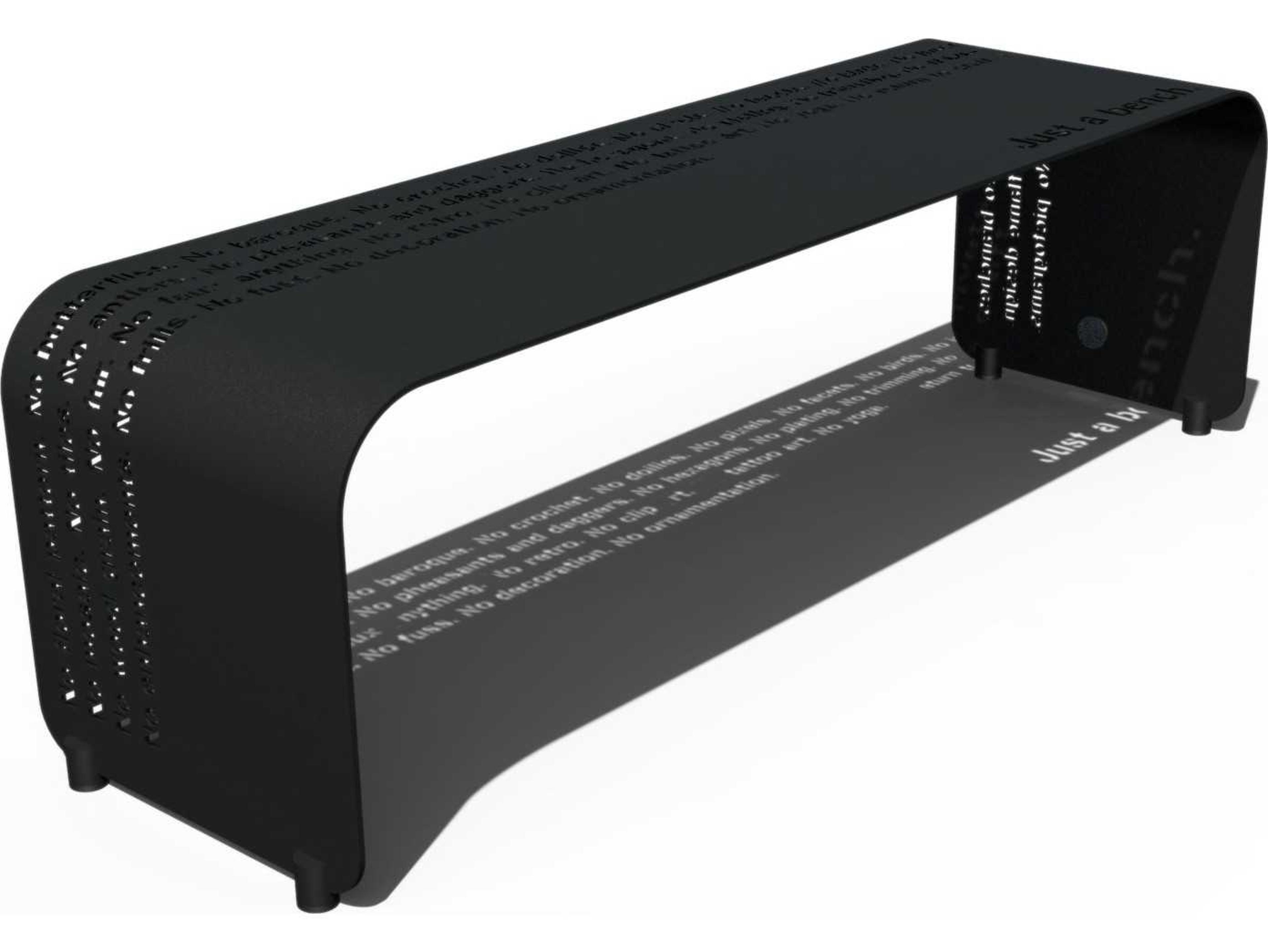 Orange Black Accent Bench