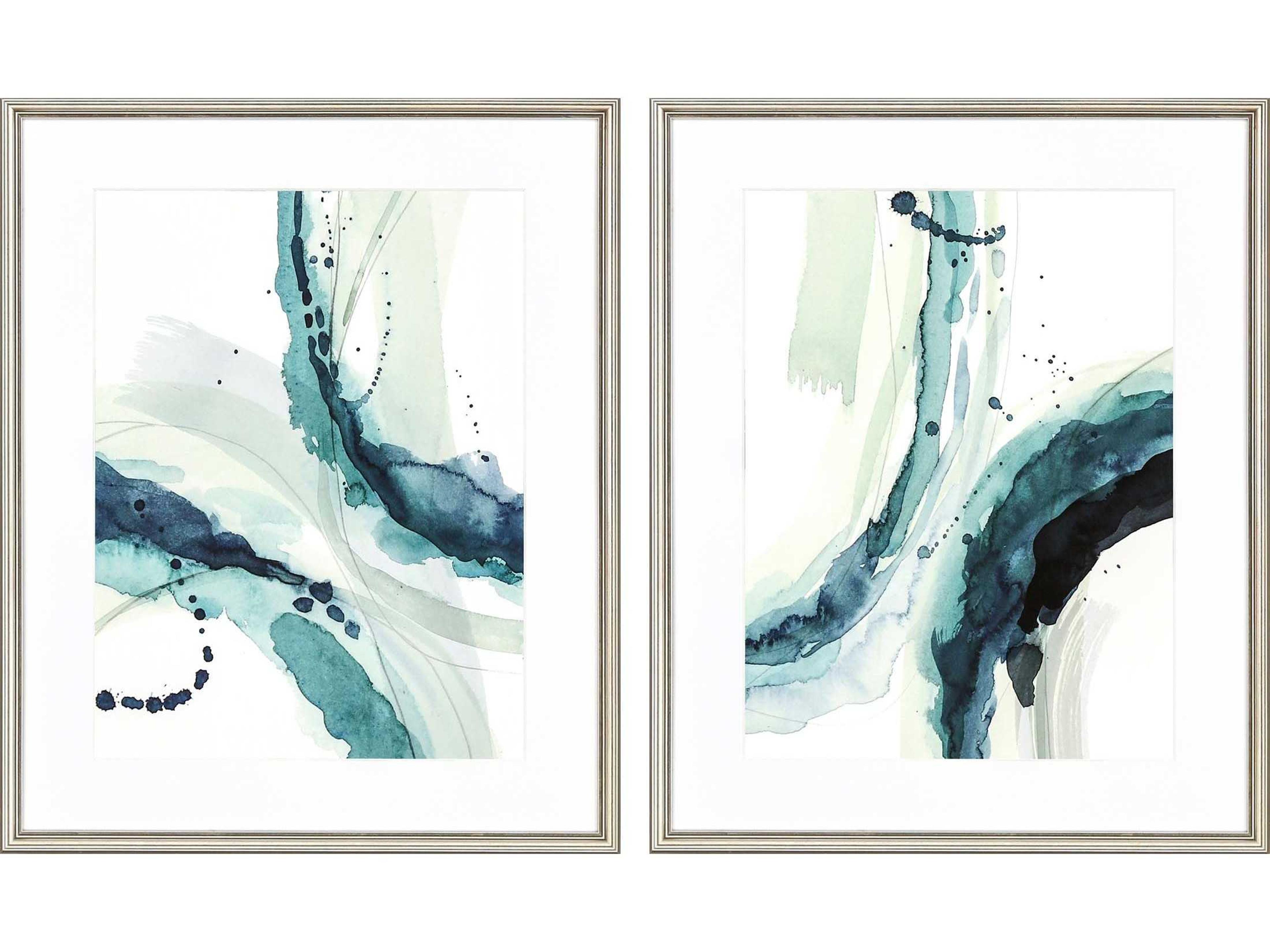 Paragon Abstract Depth-I Canvas Wall Art Set of 2