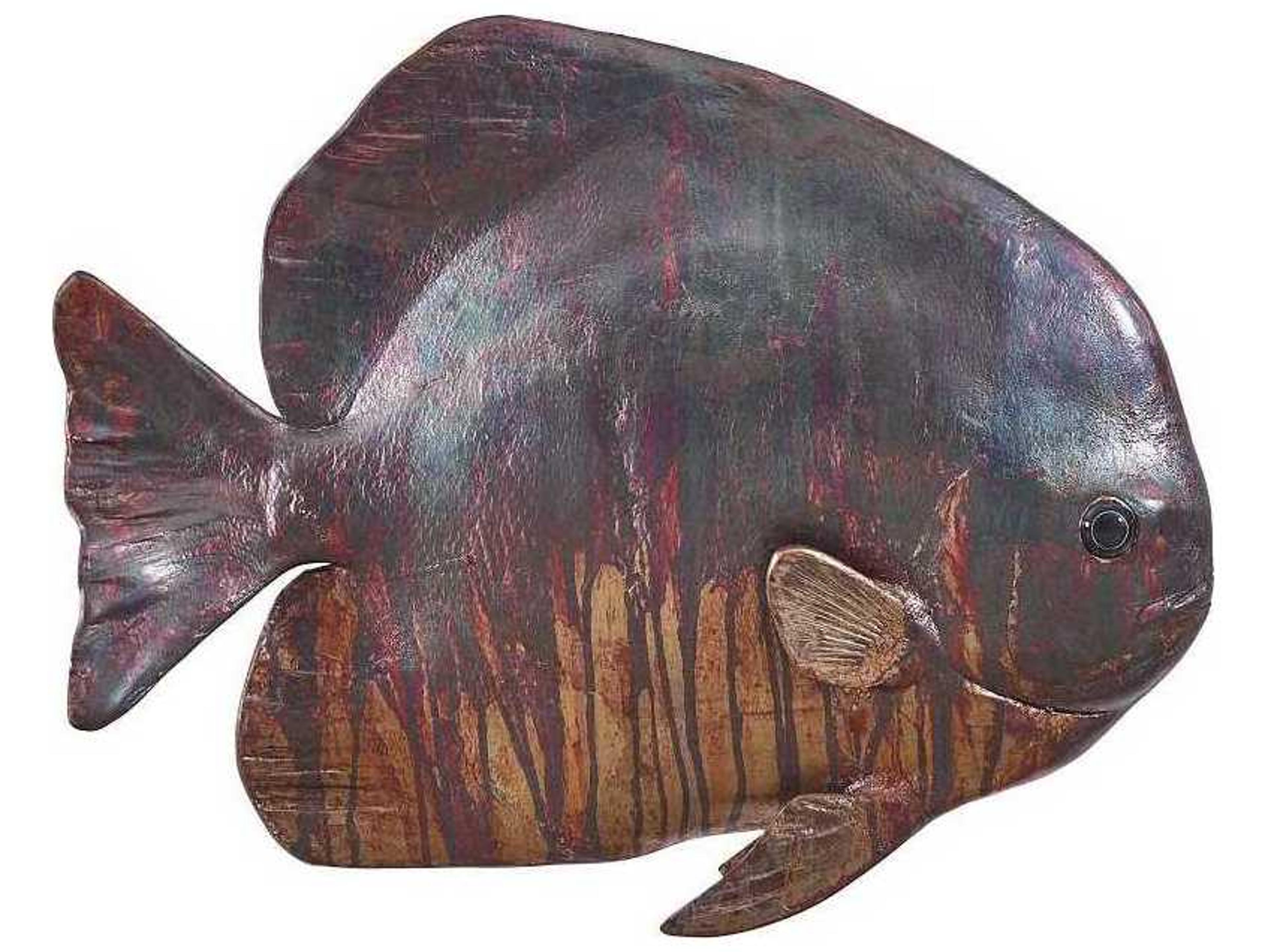Phillips Collection Copper Patina Australian Batfish Fish 3D Wall Art