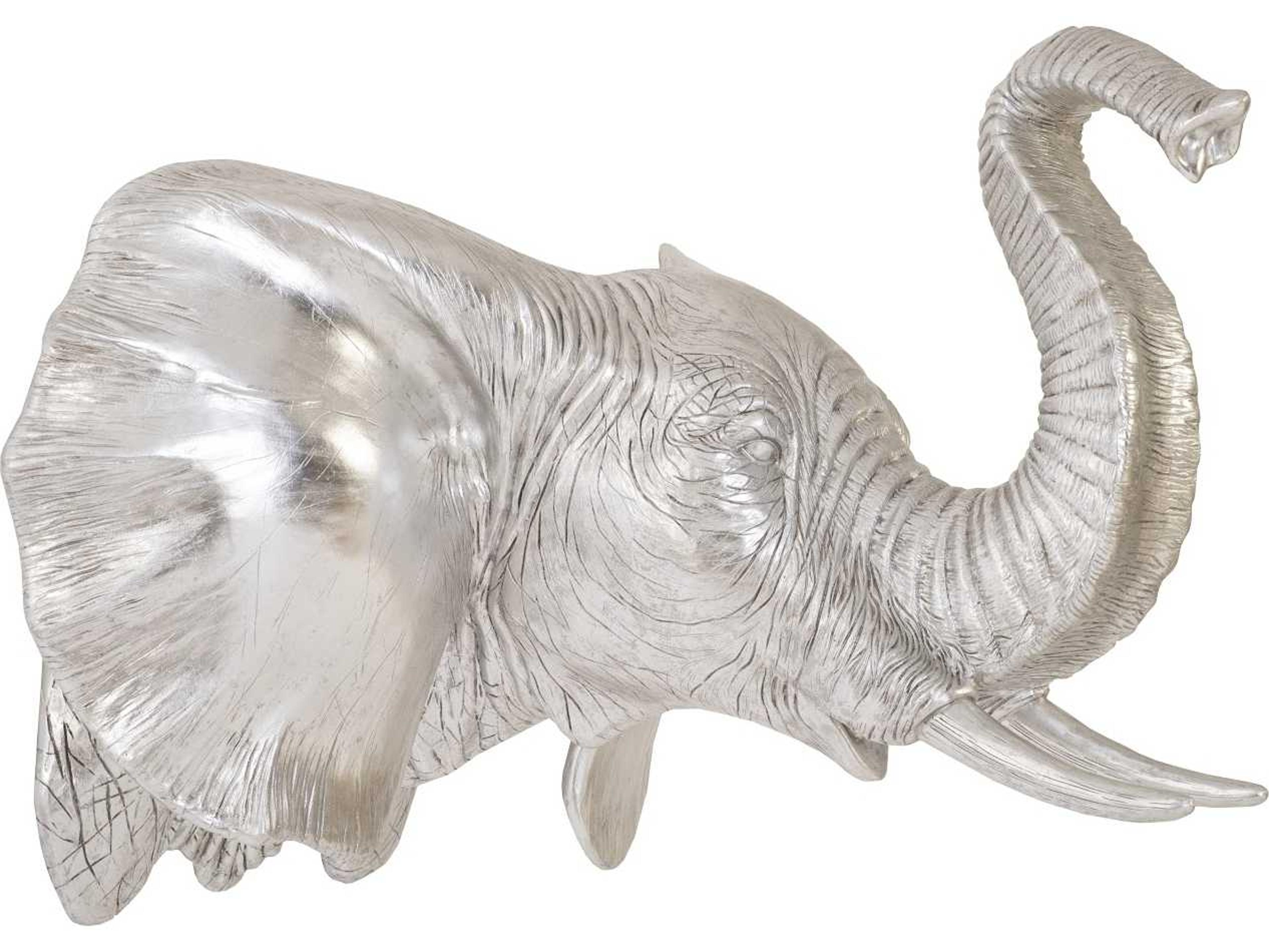 Phillips Collection Silver Leaf Elephant Wall Art