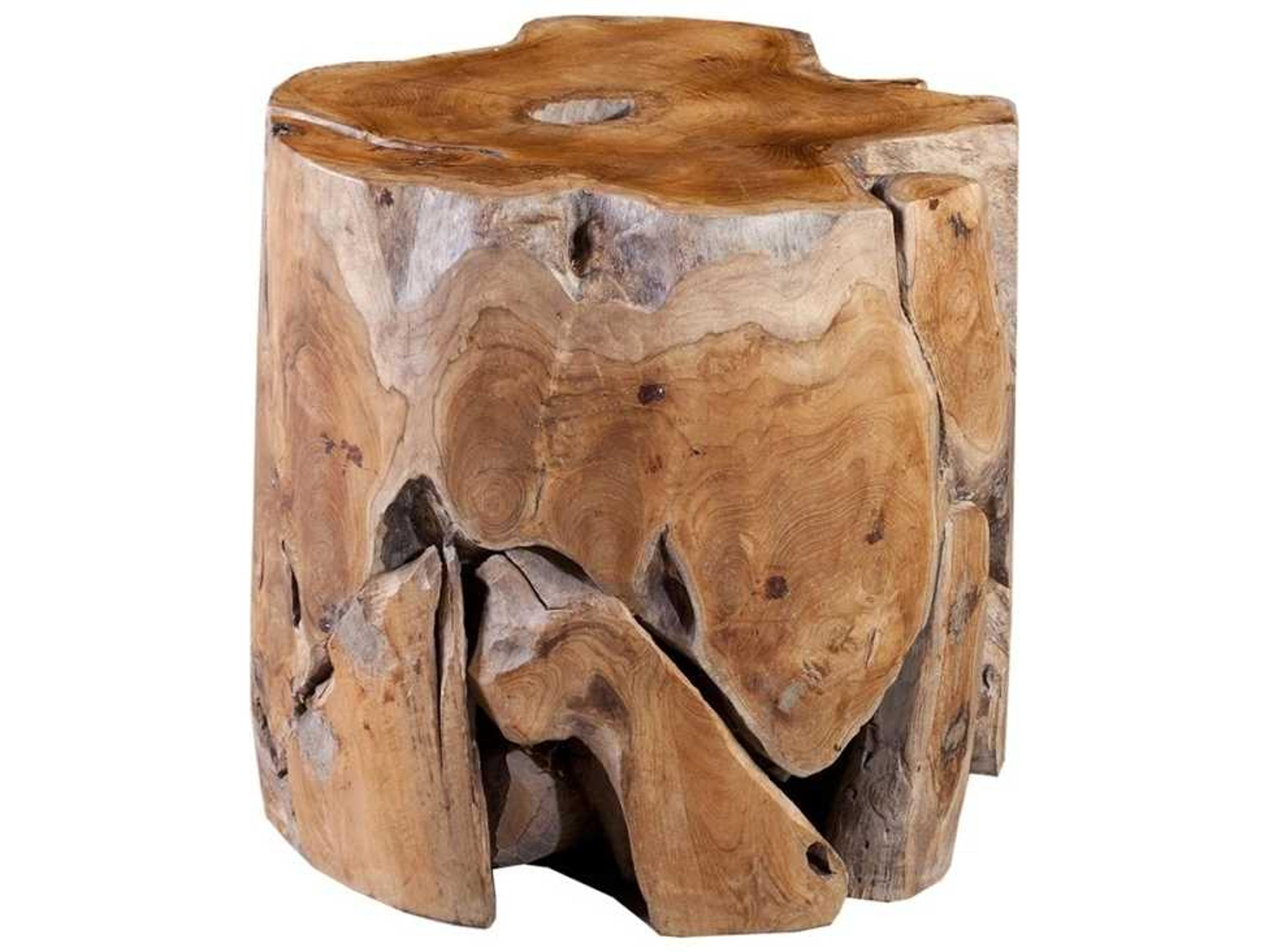 Phillips Collection Natural Brown Accent Stool