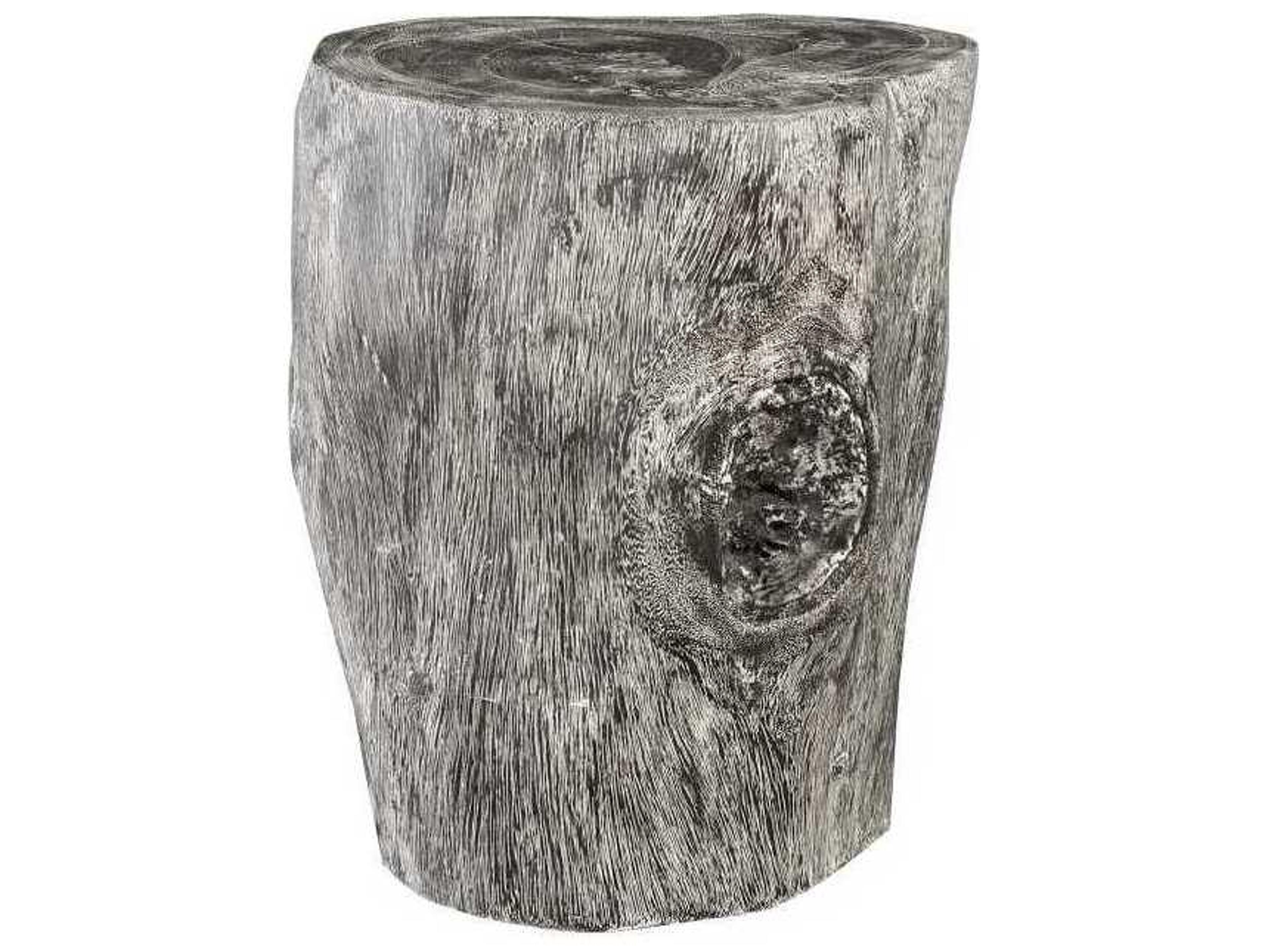 Phillips Collection Grey Stone Accent Stool