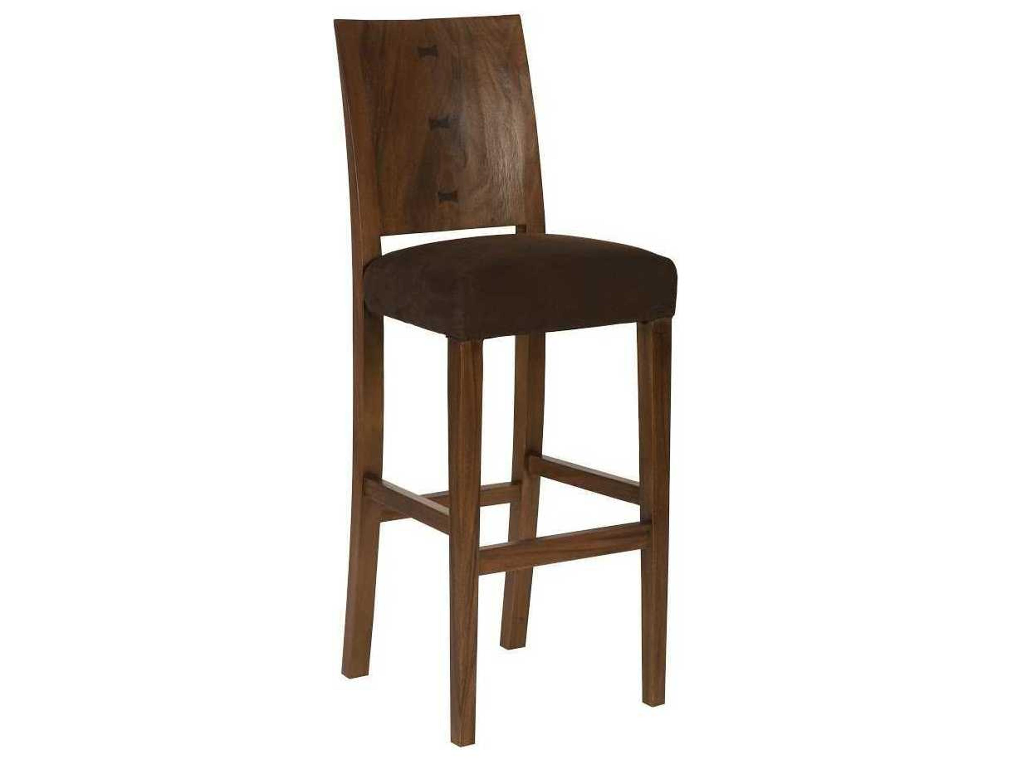 Phillips Collection Brown Upholstered Bar Stool
