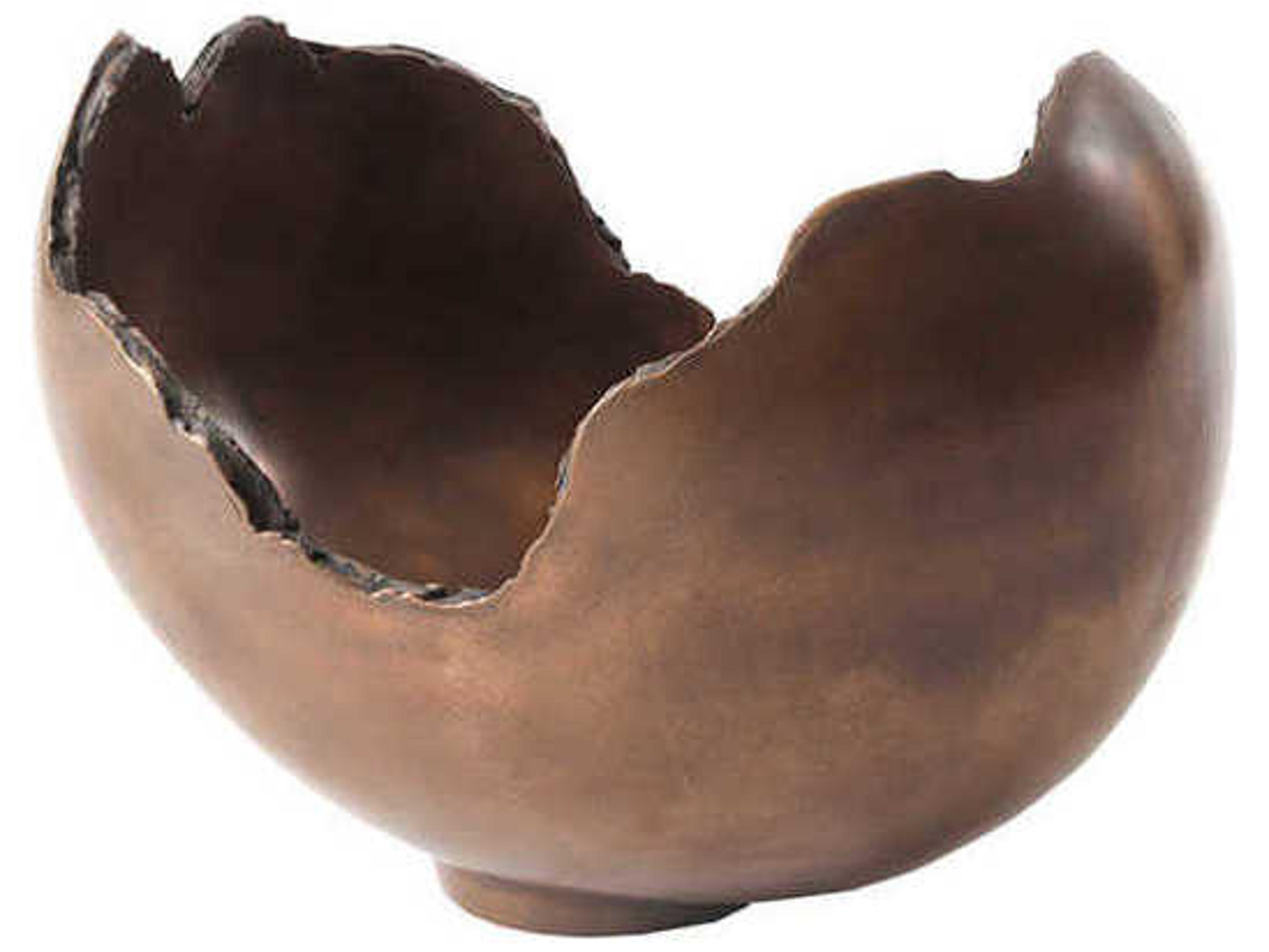 Phillips Collection Burled Bronze Decorative Bowl