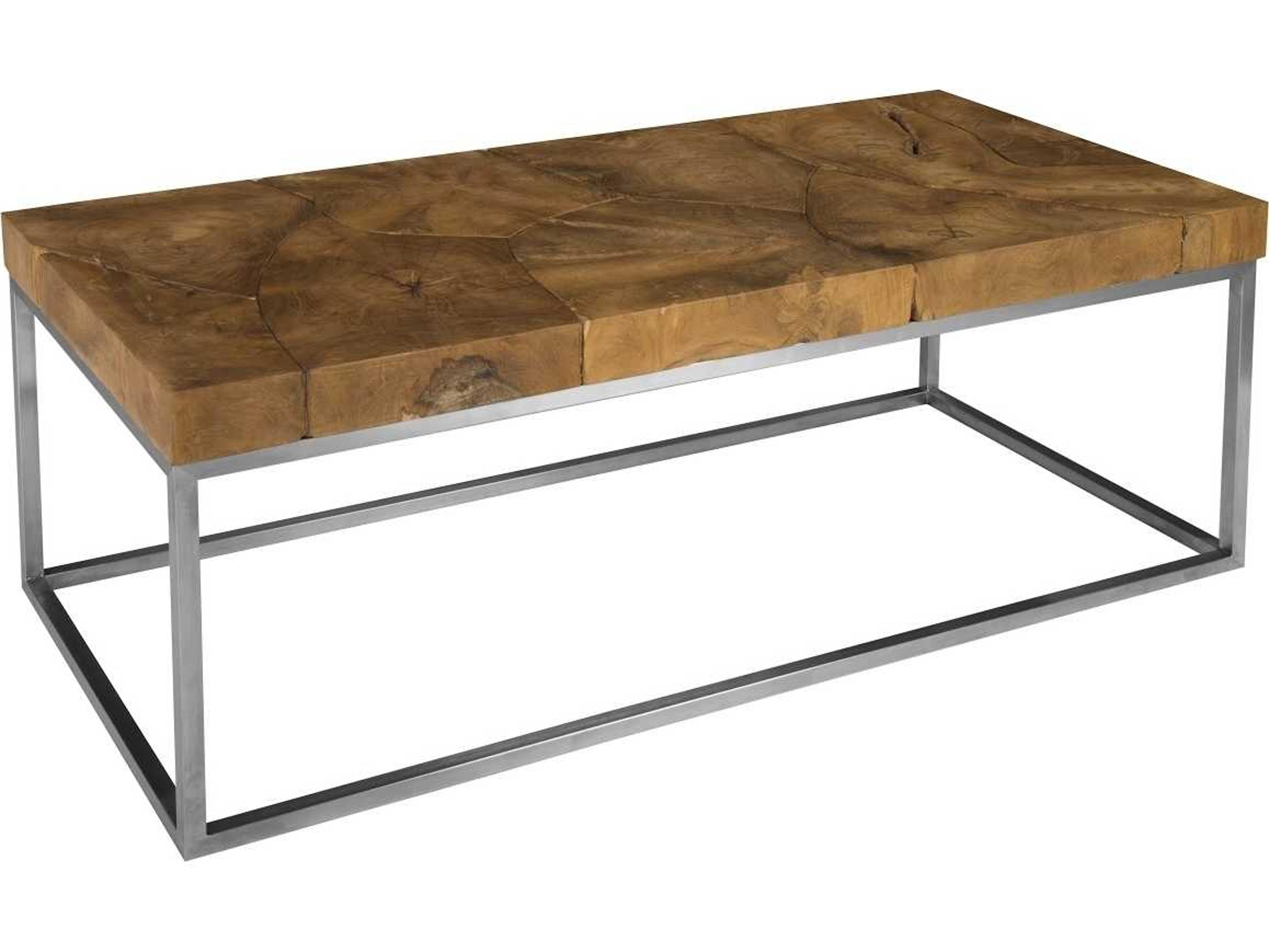 Phillips Collection Rectangular Wood Natural Brown Coffee Table