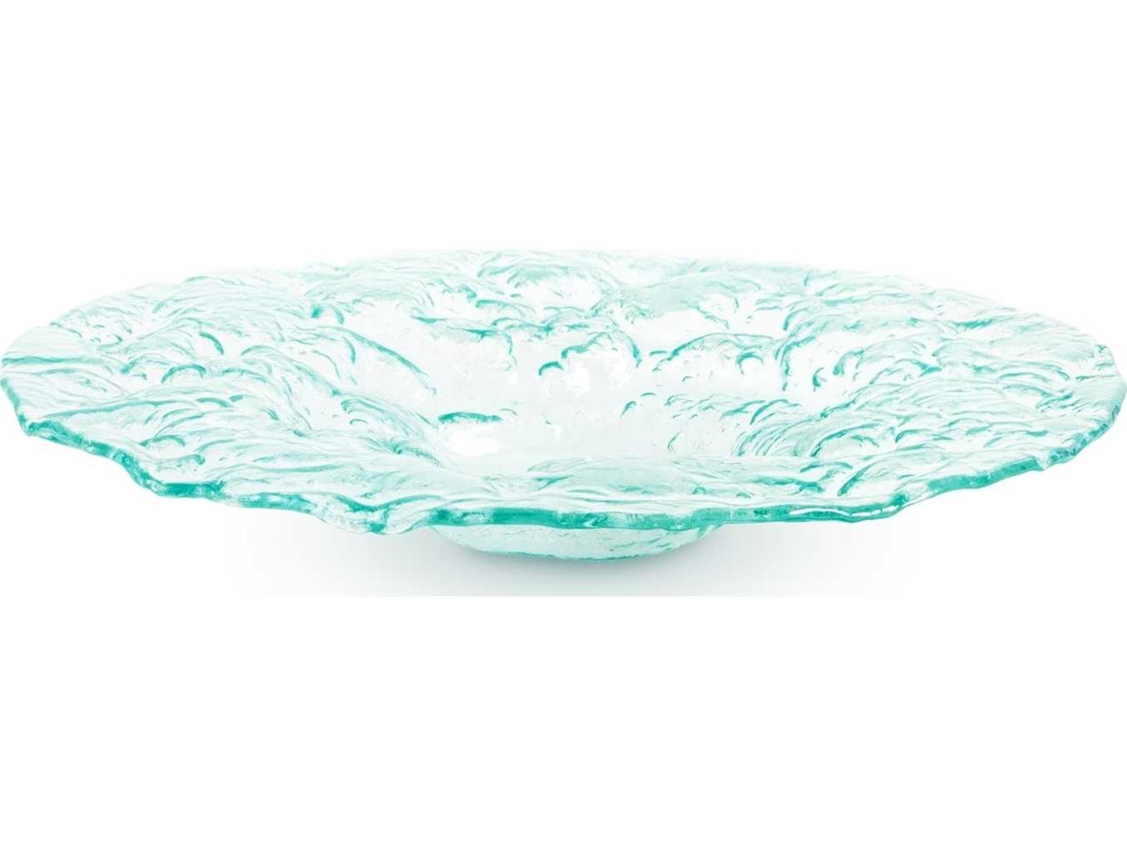 Phillips Collection Turquoise 19" Decorative Bubble Bowl
