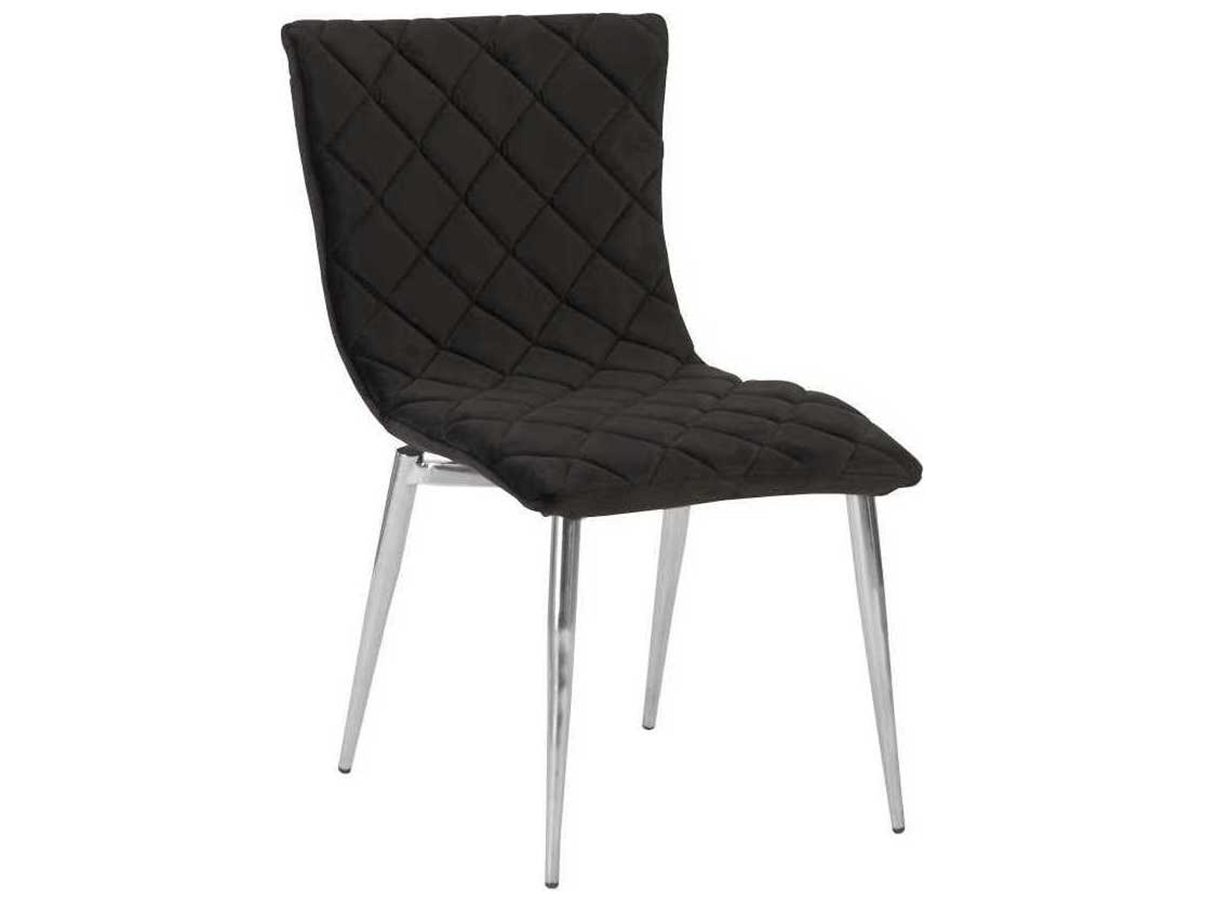 Phillips Collection Black Upholstered Side Dining Chair