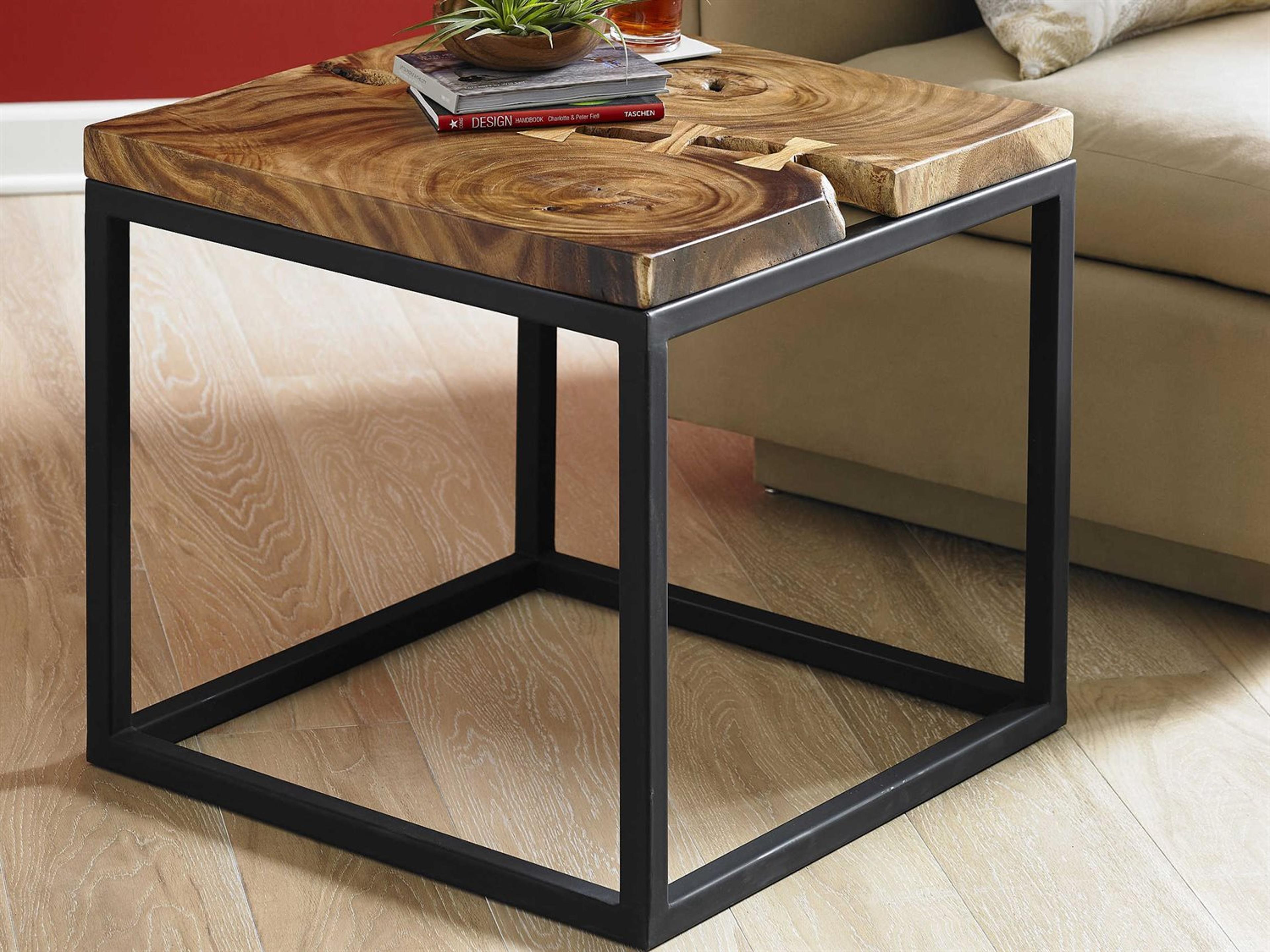 Phillips Collection Square Wood Brown End Table